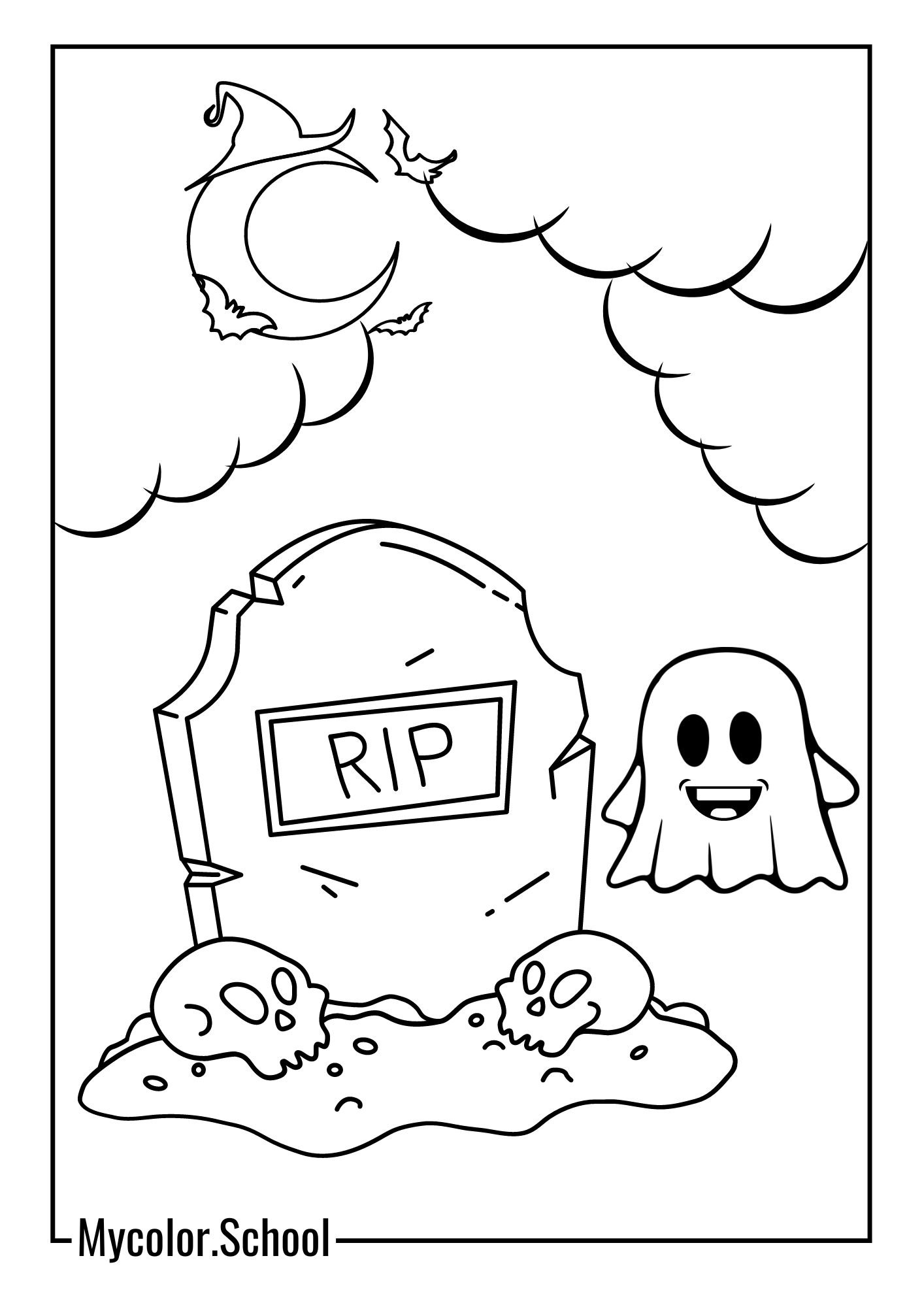Ghost Coloring Pages victorious ghost