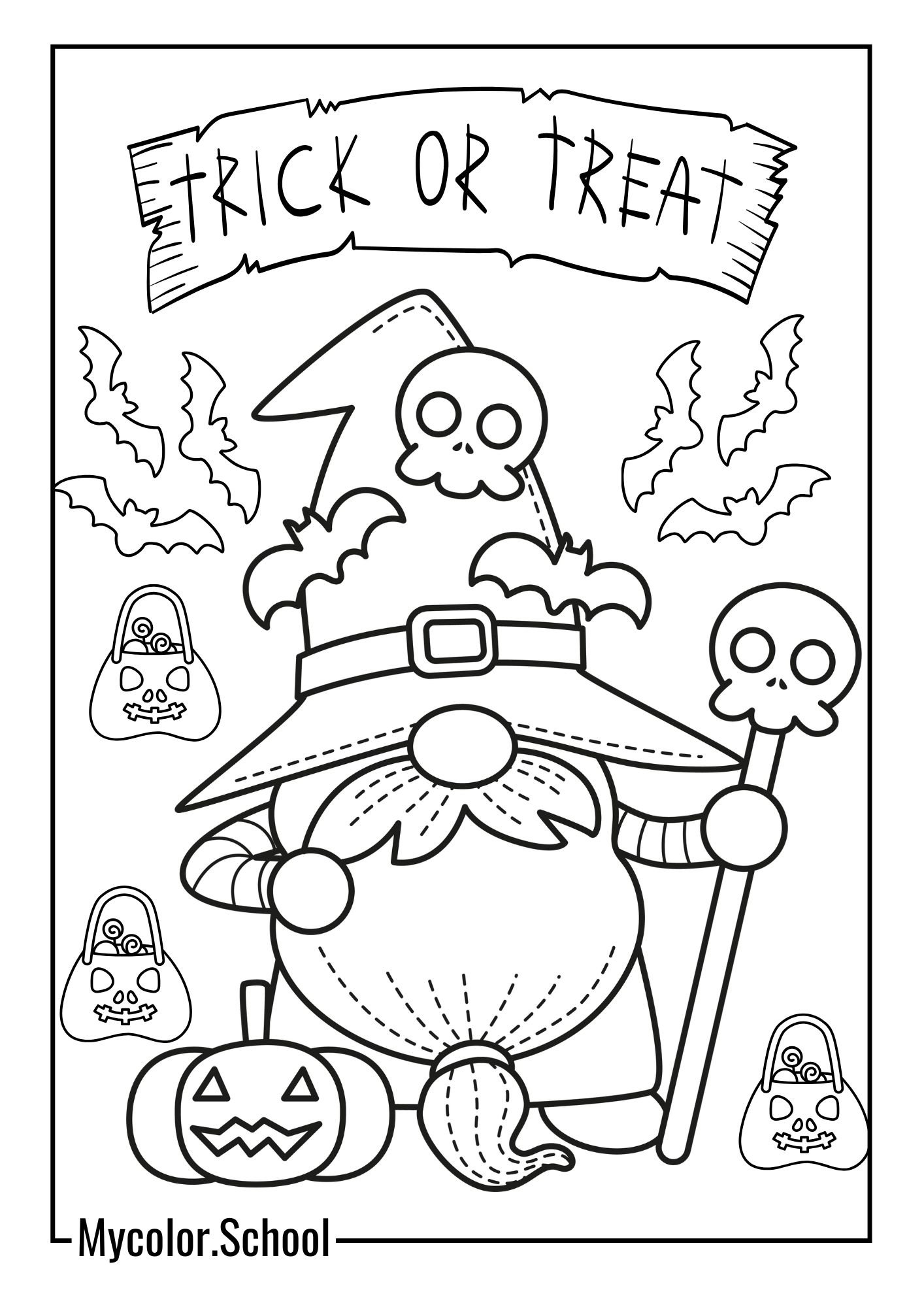 Gnome Coloring Pages legend Gnome