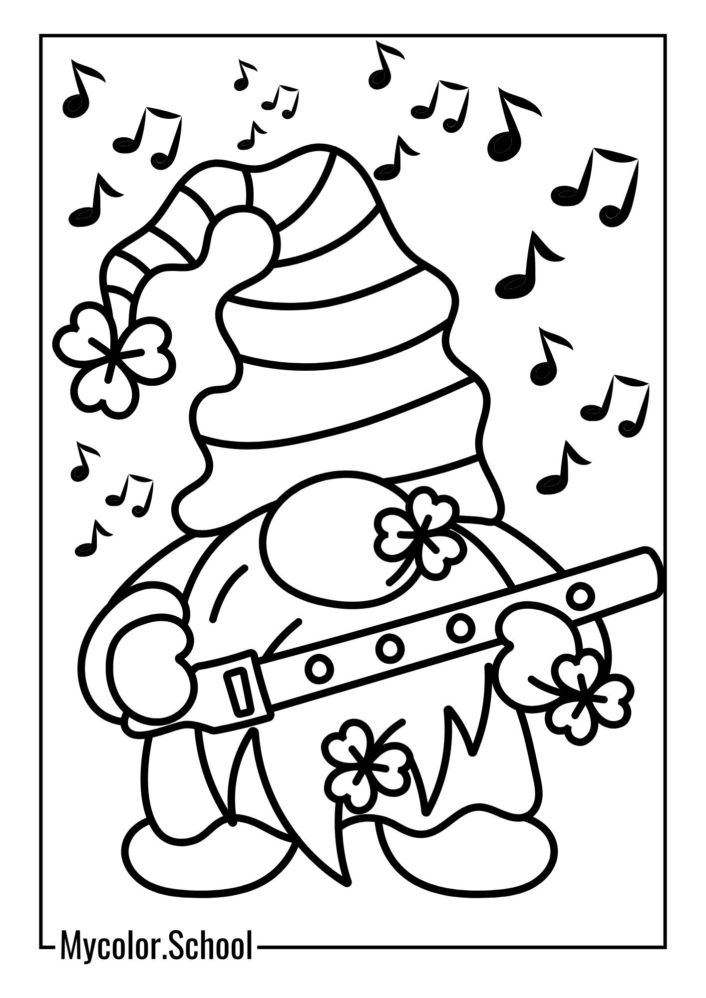 Gnome Coloring Pages artist Gnome
