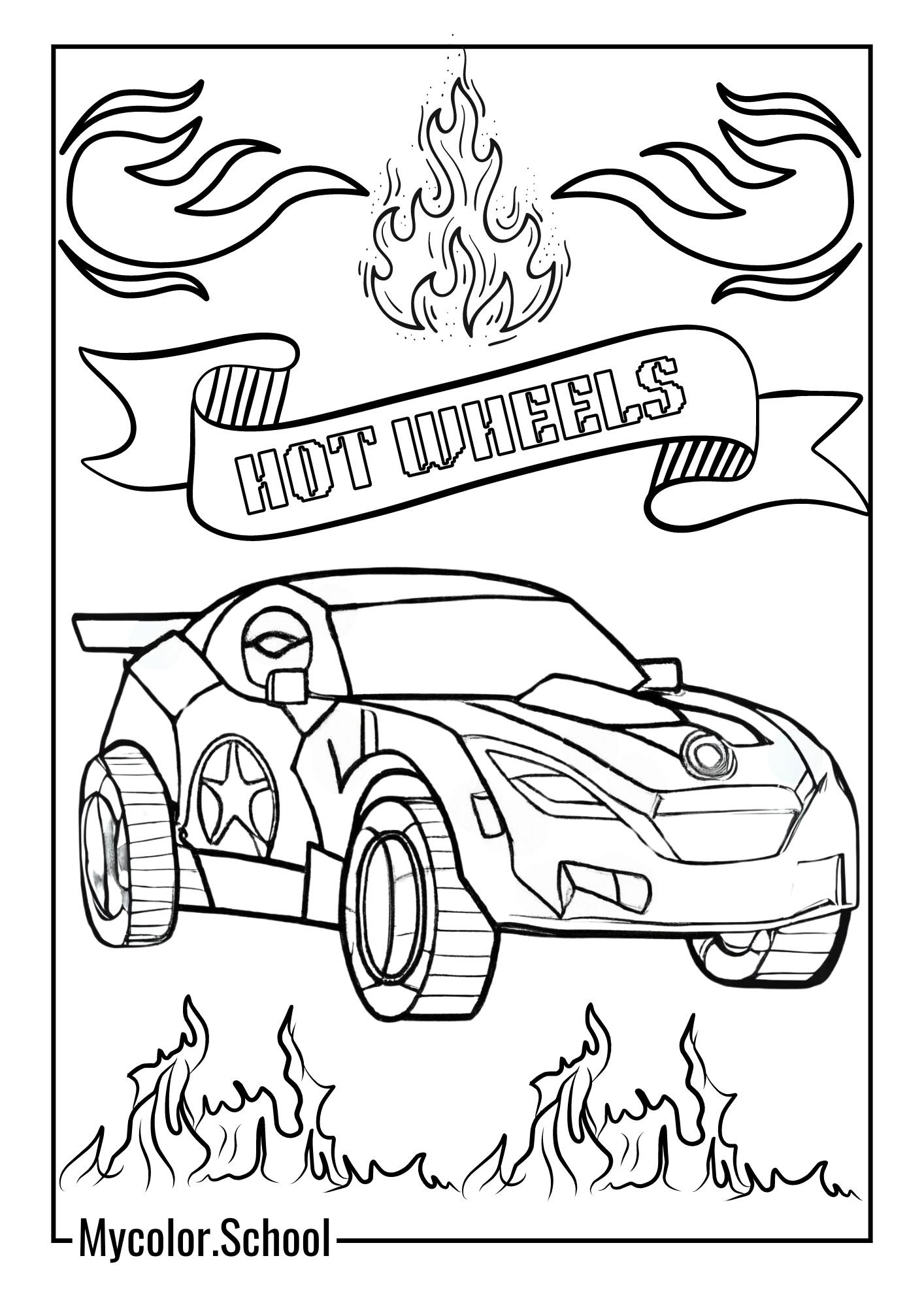 Hot Wheels Coloring Pages 5