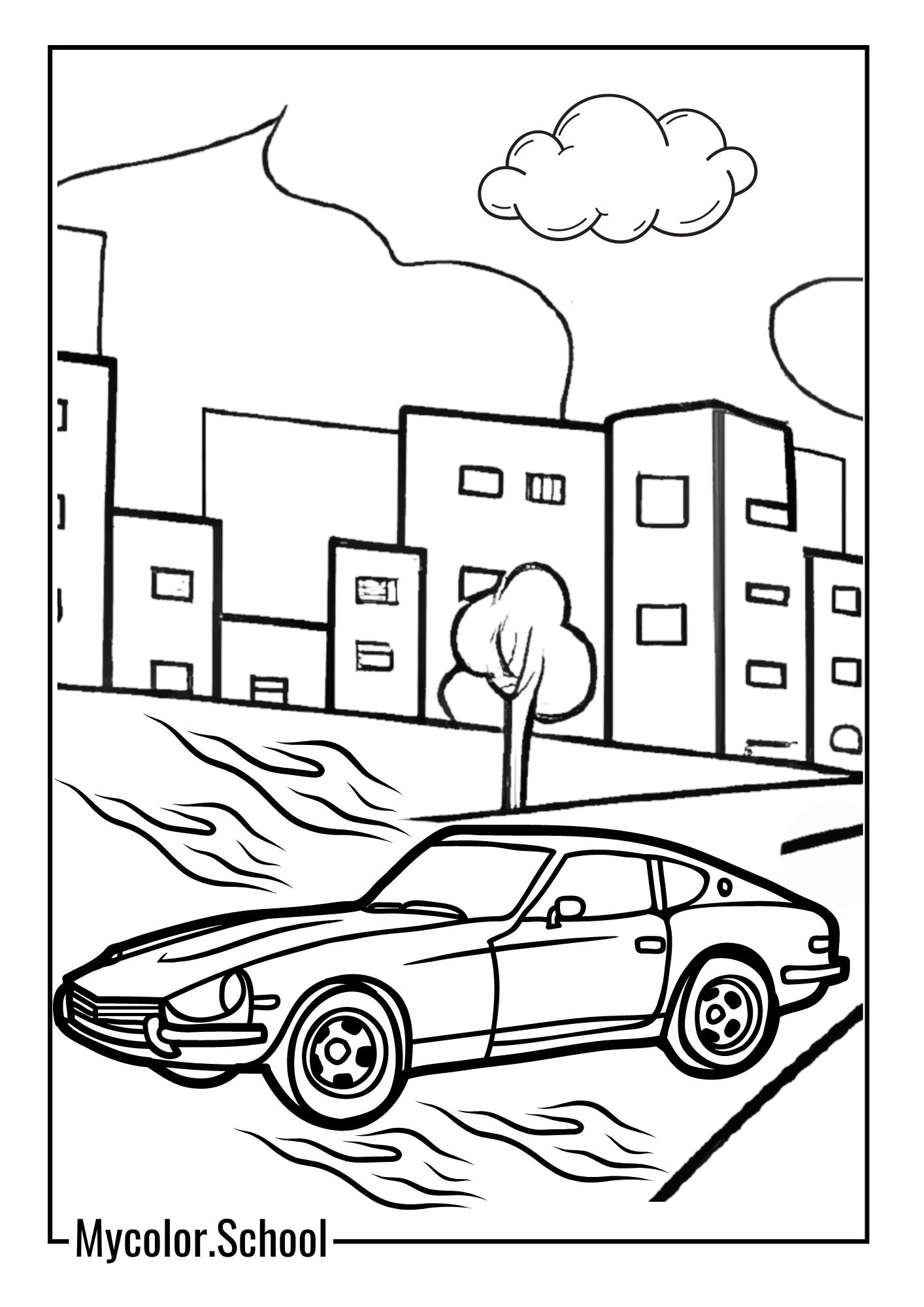 Hot Wheels Coloring Pages