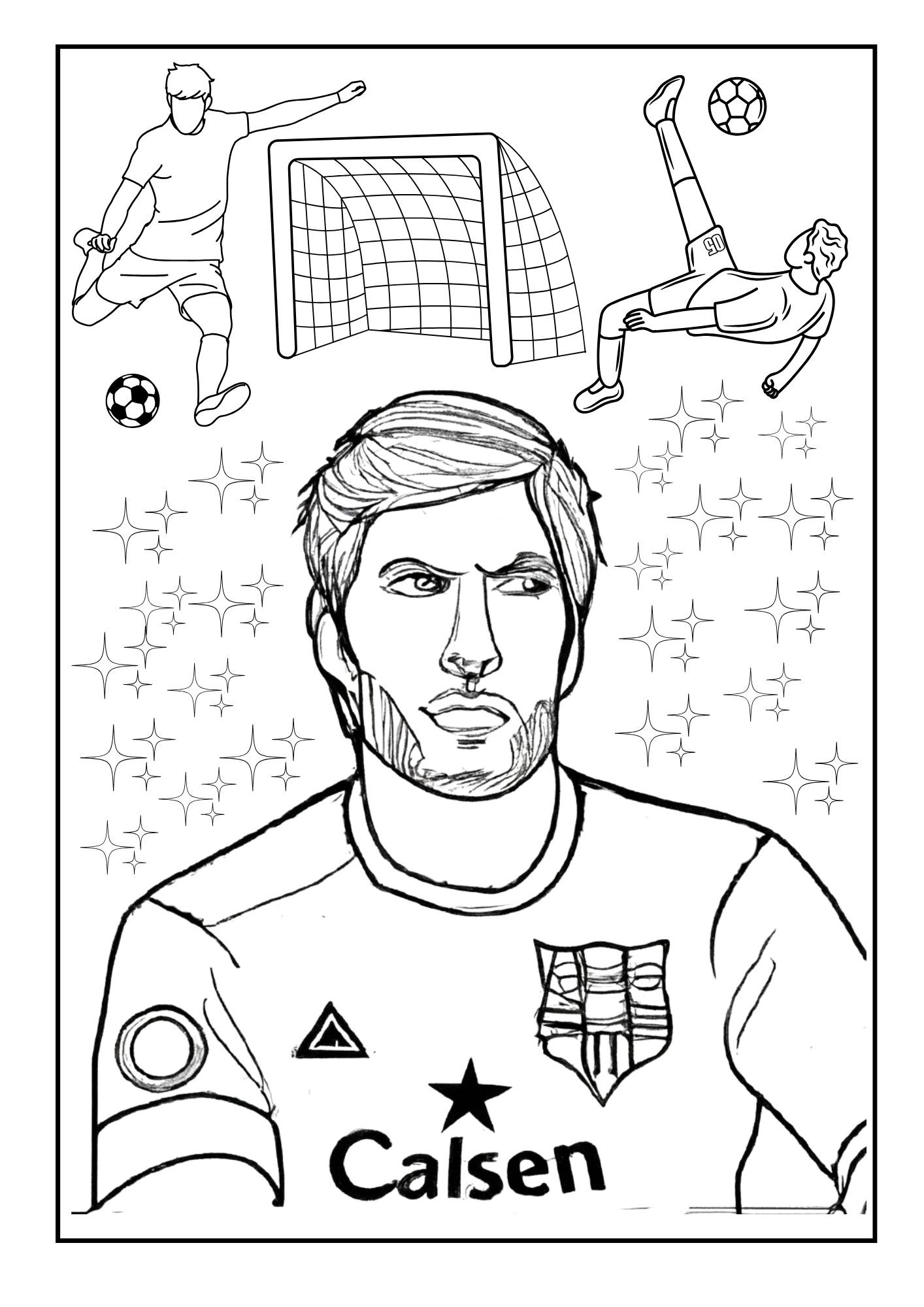 Messi Coloring Pages The Team Captain