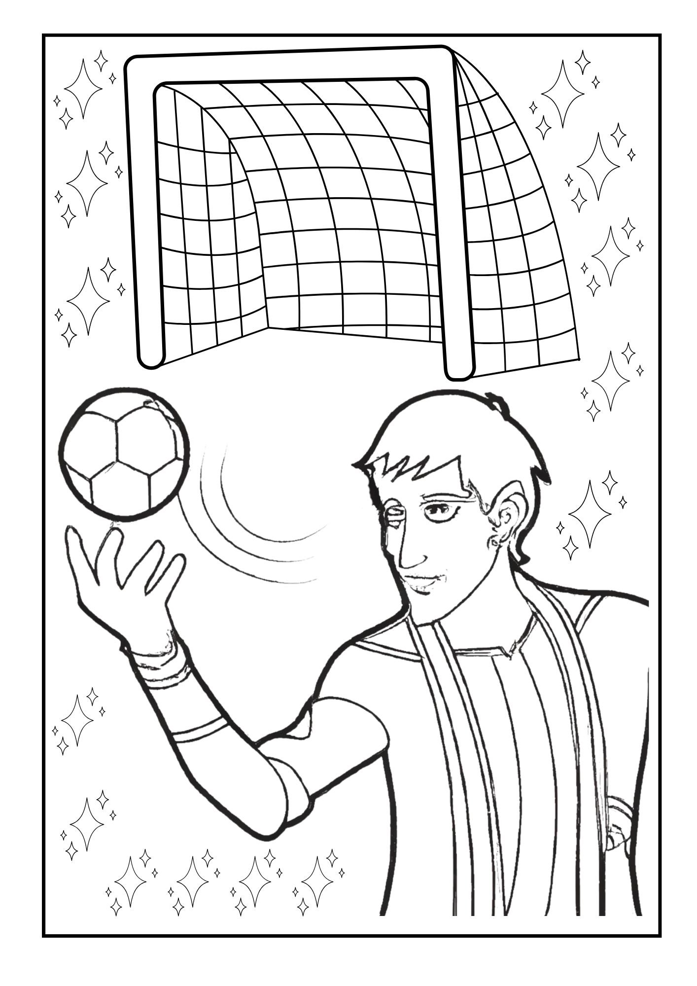 Messi Coloring Pages The Ball Magician