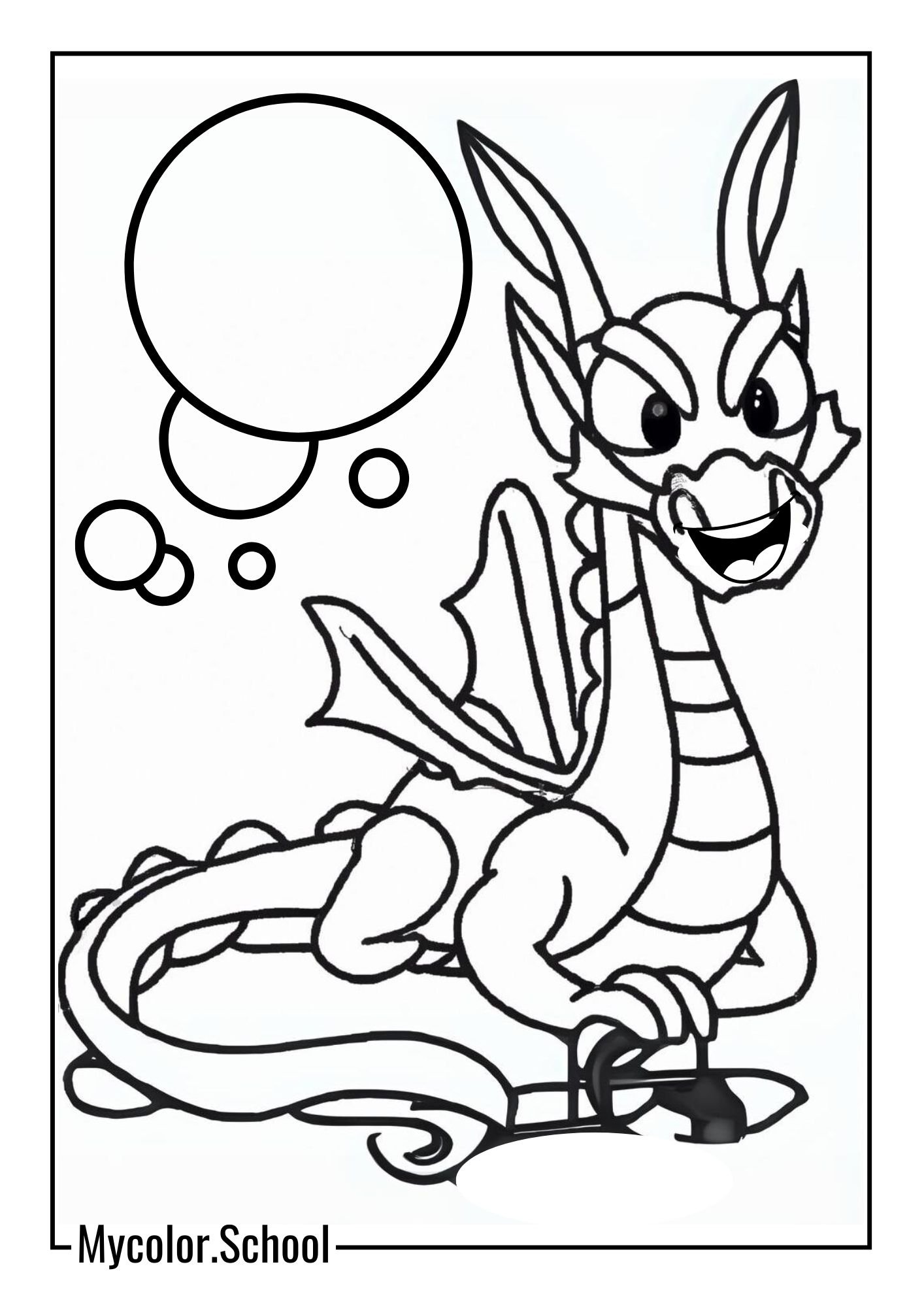 Mushu Coloring Pages Loyal Mushu
