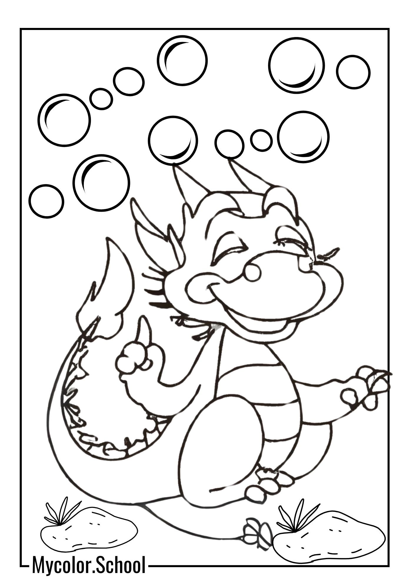 Mushu Coloring Pages Energetic Mushu