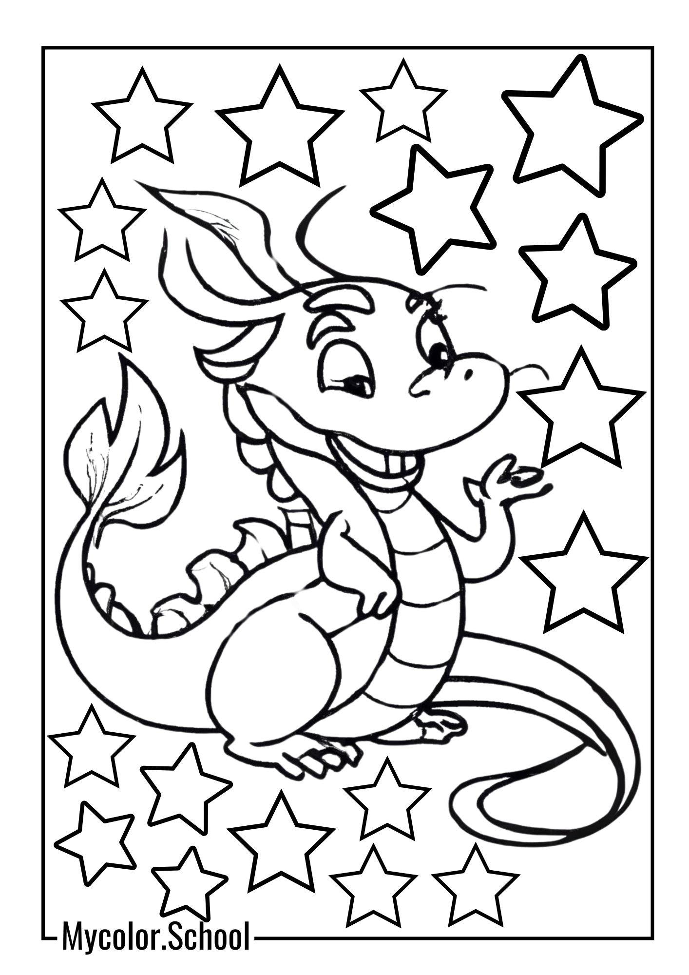 Mushu Coloring Pages Brave Mushu