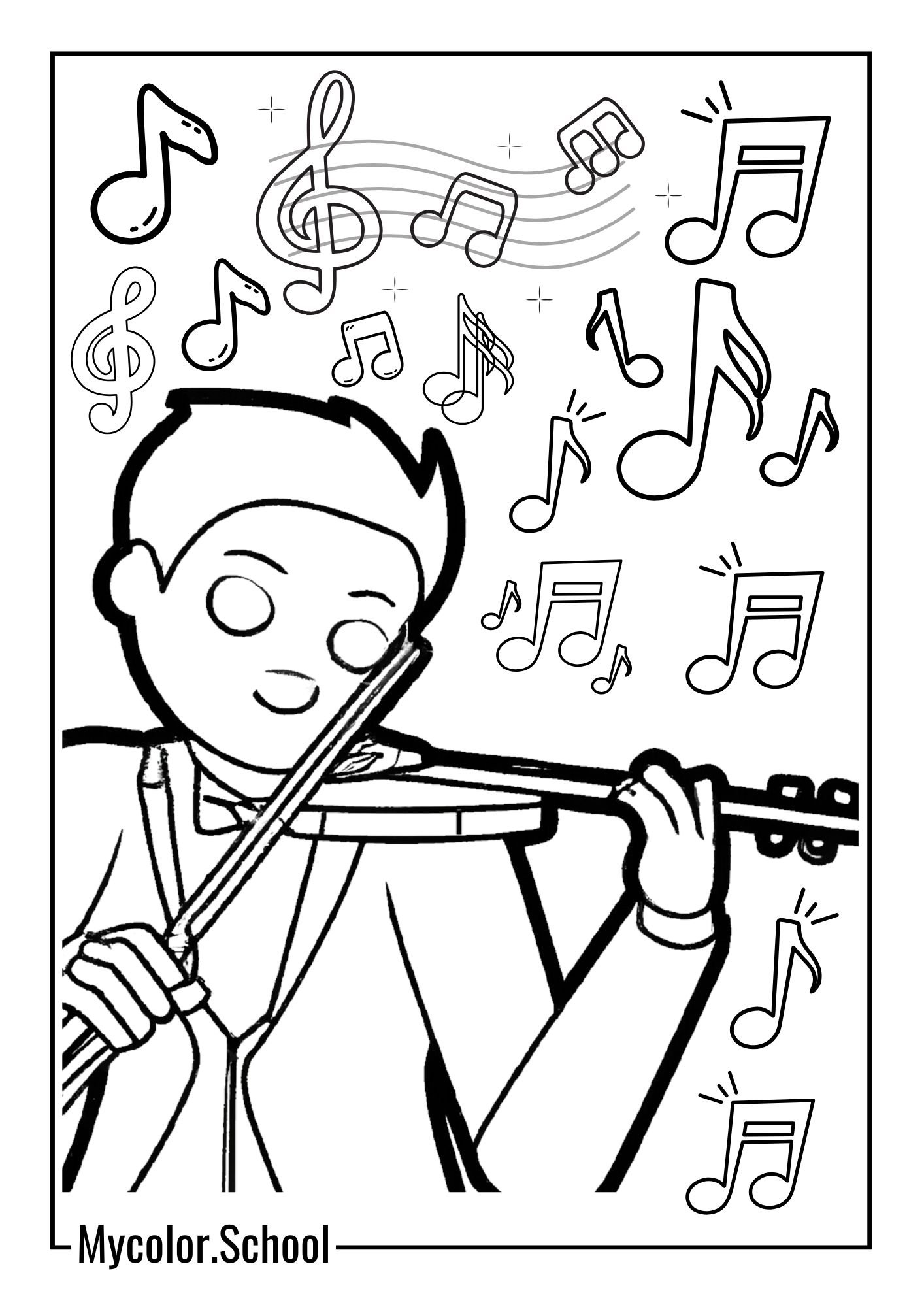 Music Coloring Pages Musician