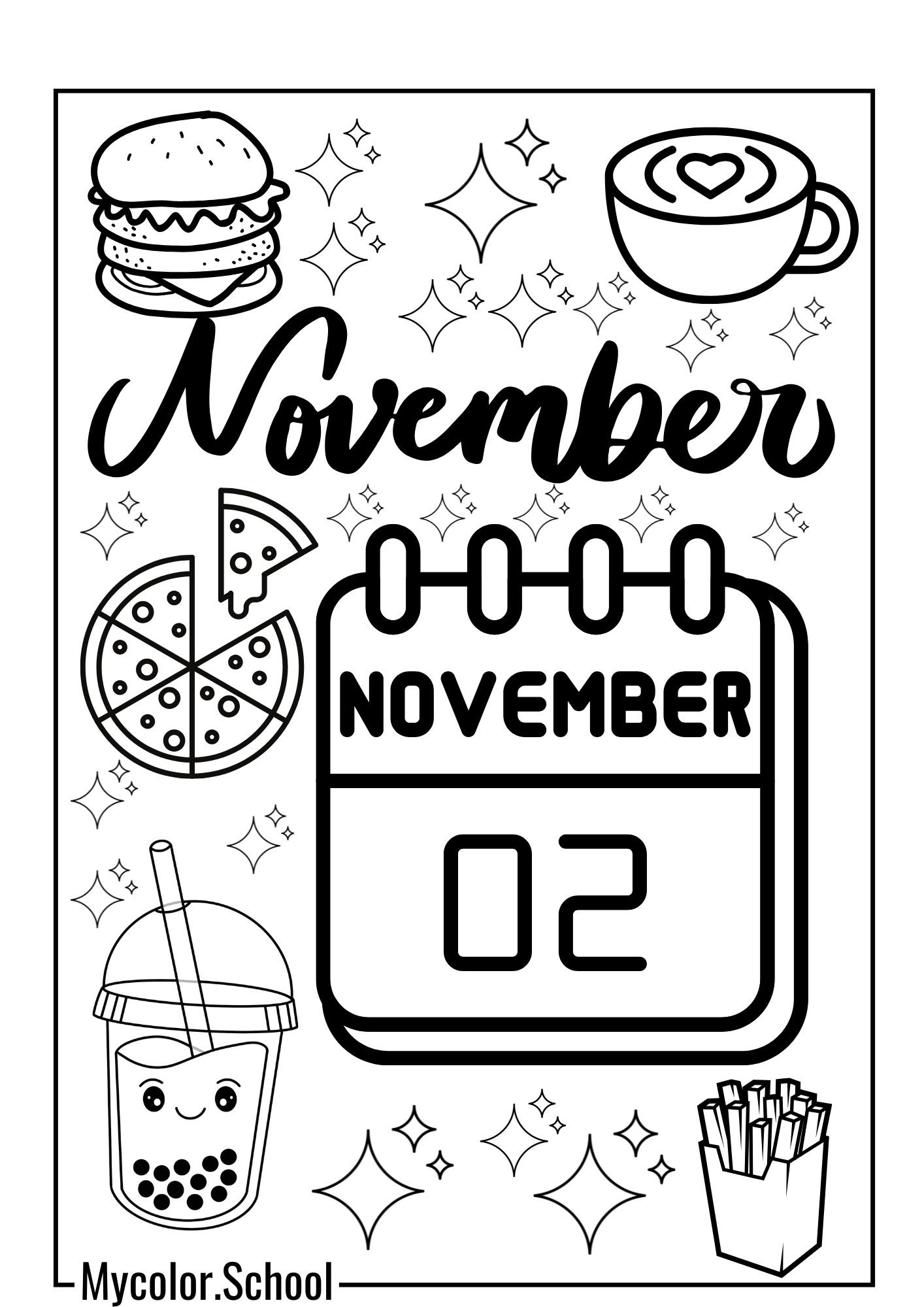November Coloring Pages November 02