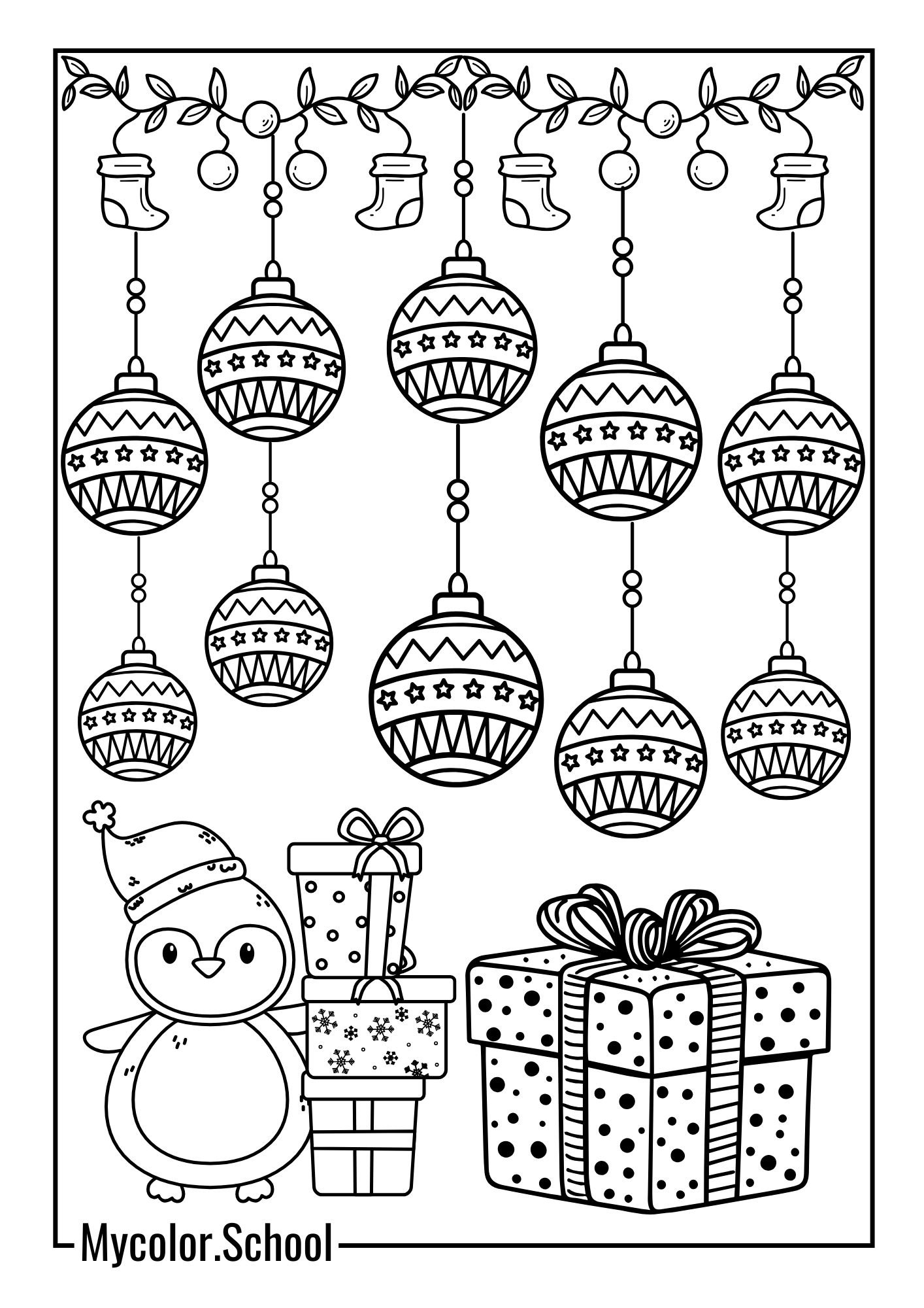 Ornament Coloring Pages Coloring Pages Christmas