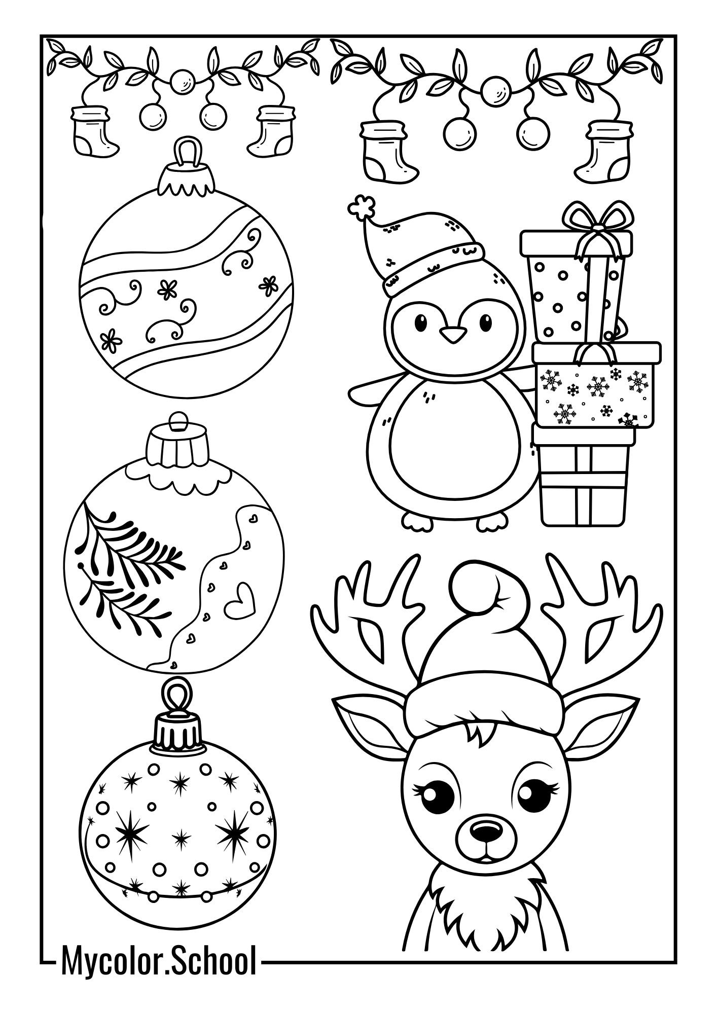 Ornament Coloring Pages Coloring Pages Decor Balls