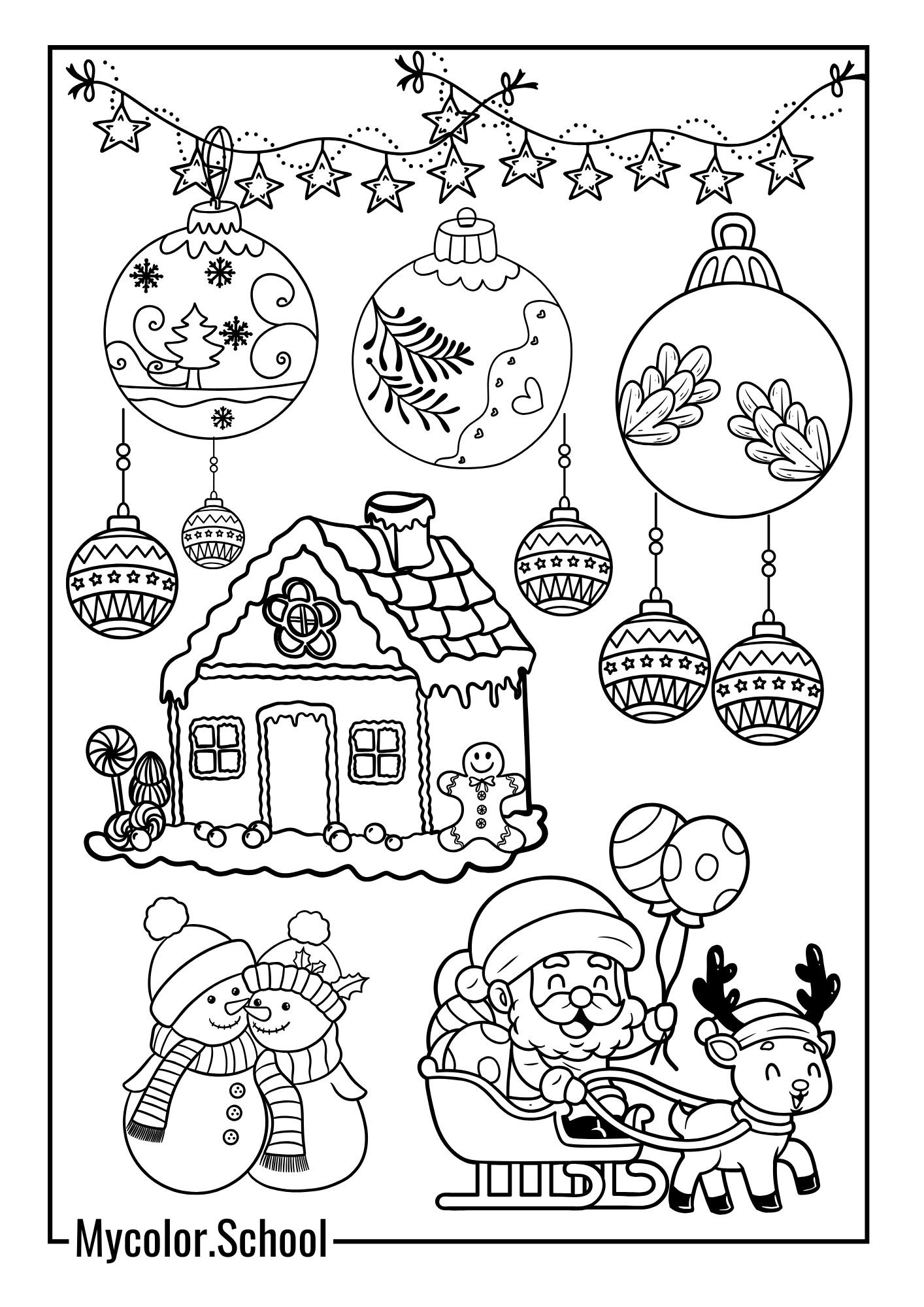 Ornament Coloring Pages Coloring Pages Christmas of Joy
