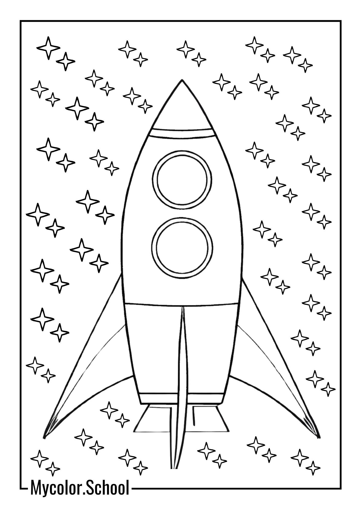 Rocket Ship Coloring Pages Ship