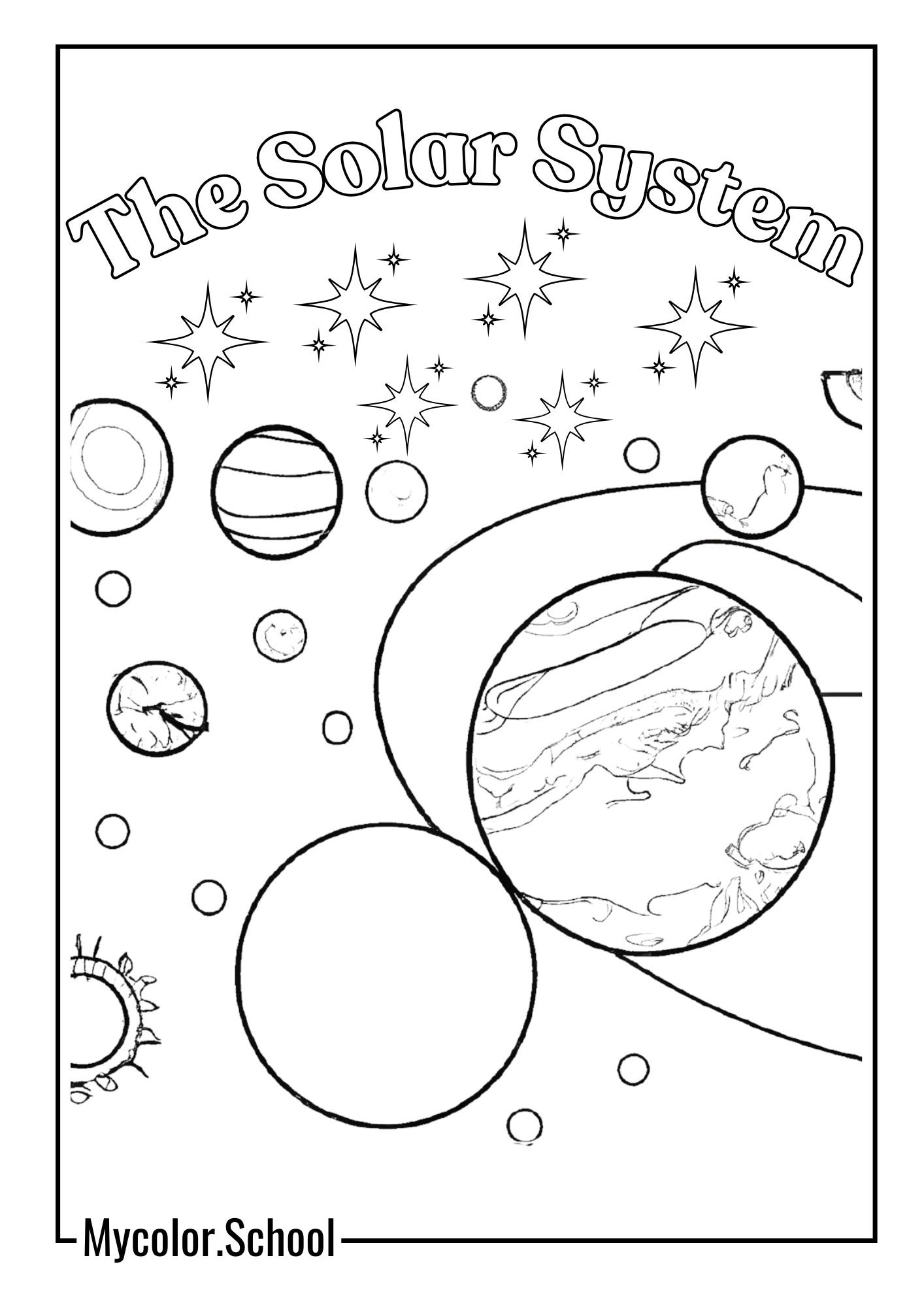 Science Coloring Pages The Solar System