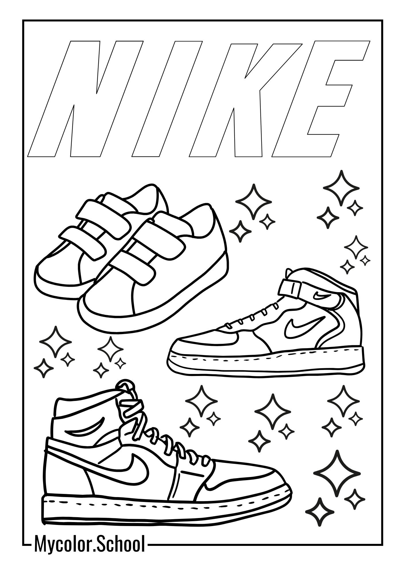 Shoes Coloring Pages Fashion