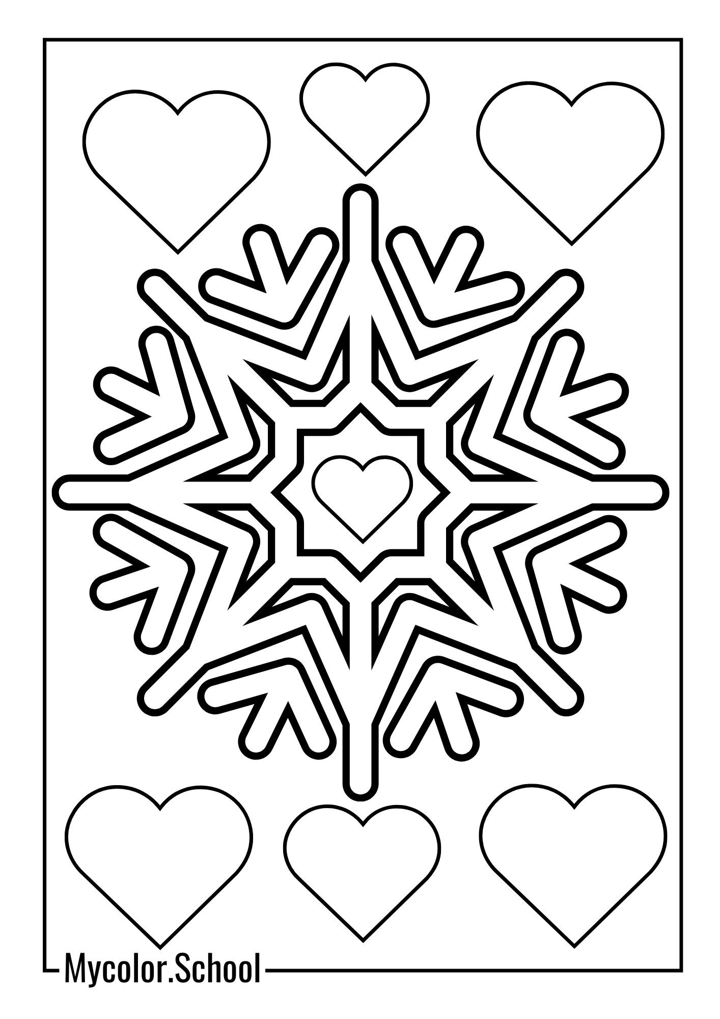 Snowflake Coloring Pages Pristine