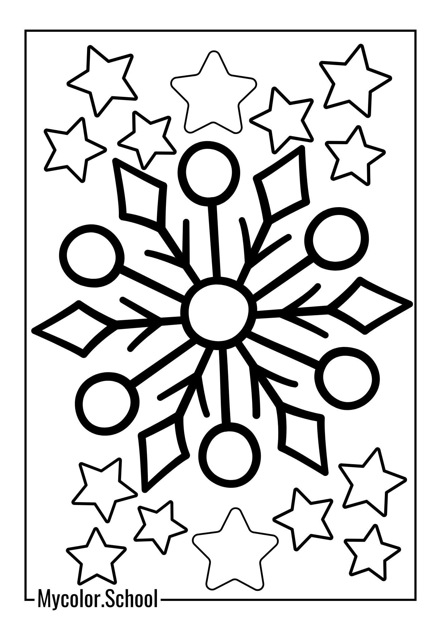 Snowflake Coloring Pages Ethereal