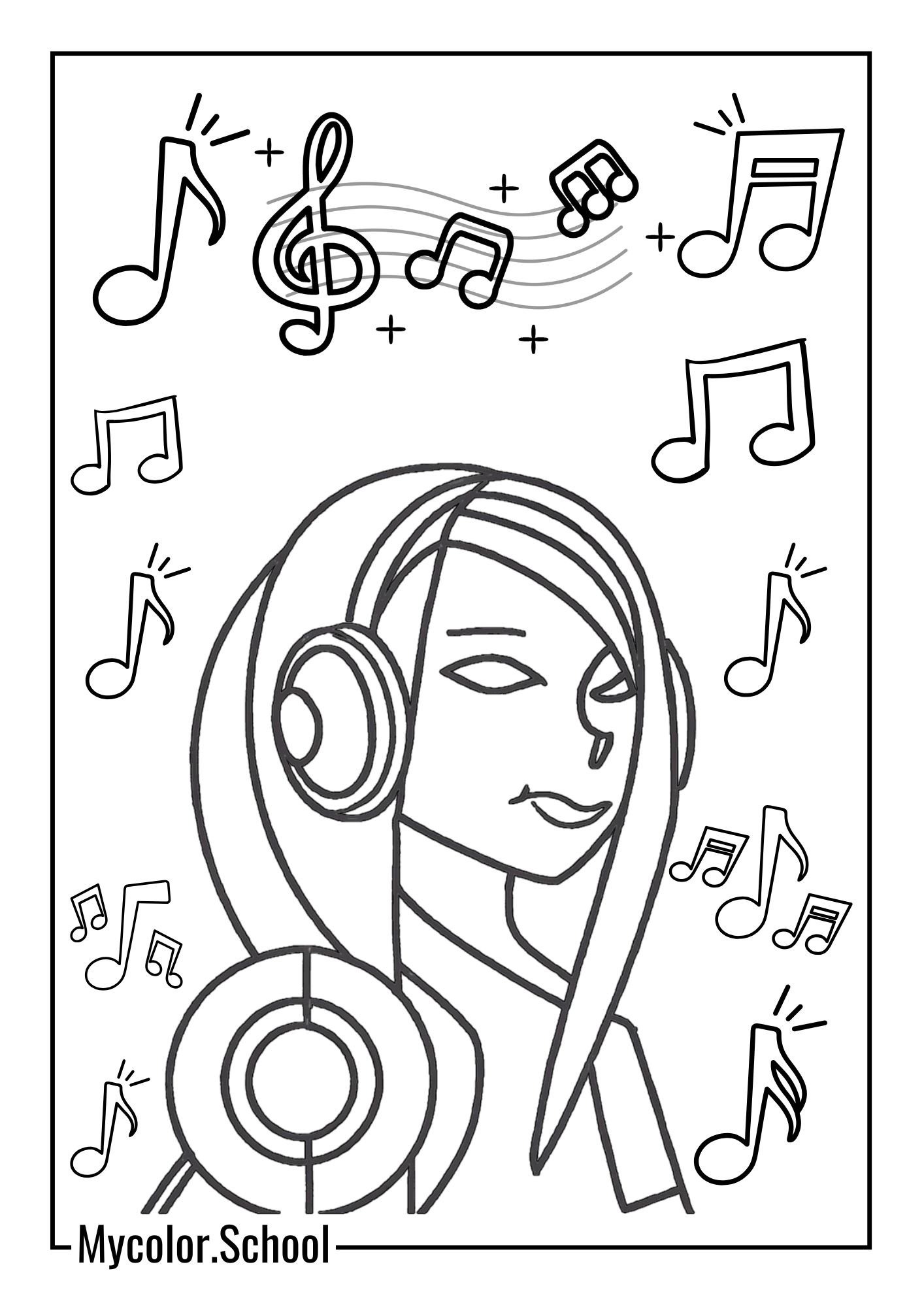Teenage Coloring Pages Pop Idol