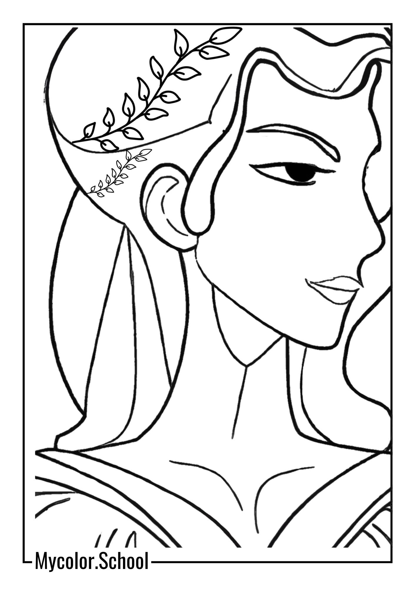 Teenage Coloring Pages Pretty Woman