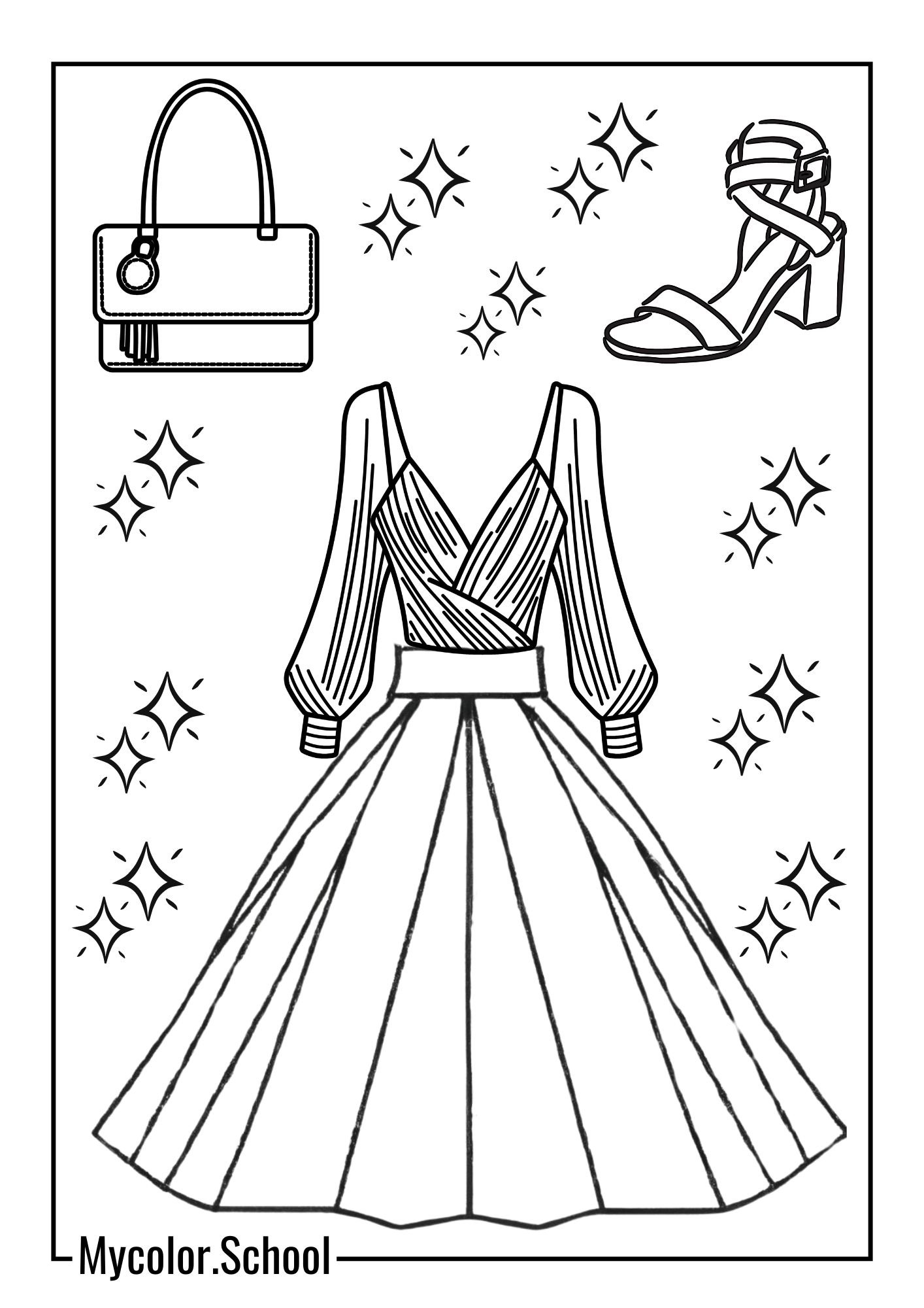 Teens Coloring Pages Fashion Intricate Pattern