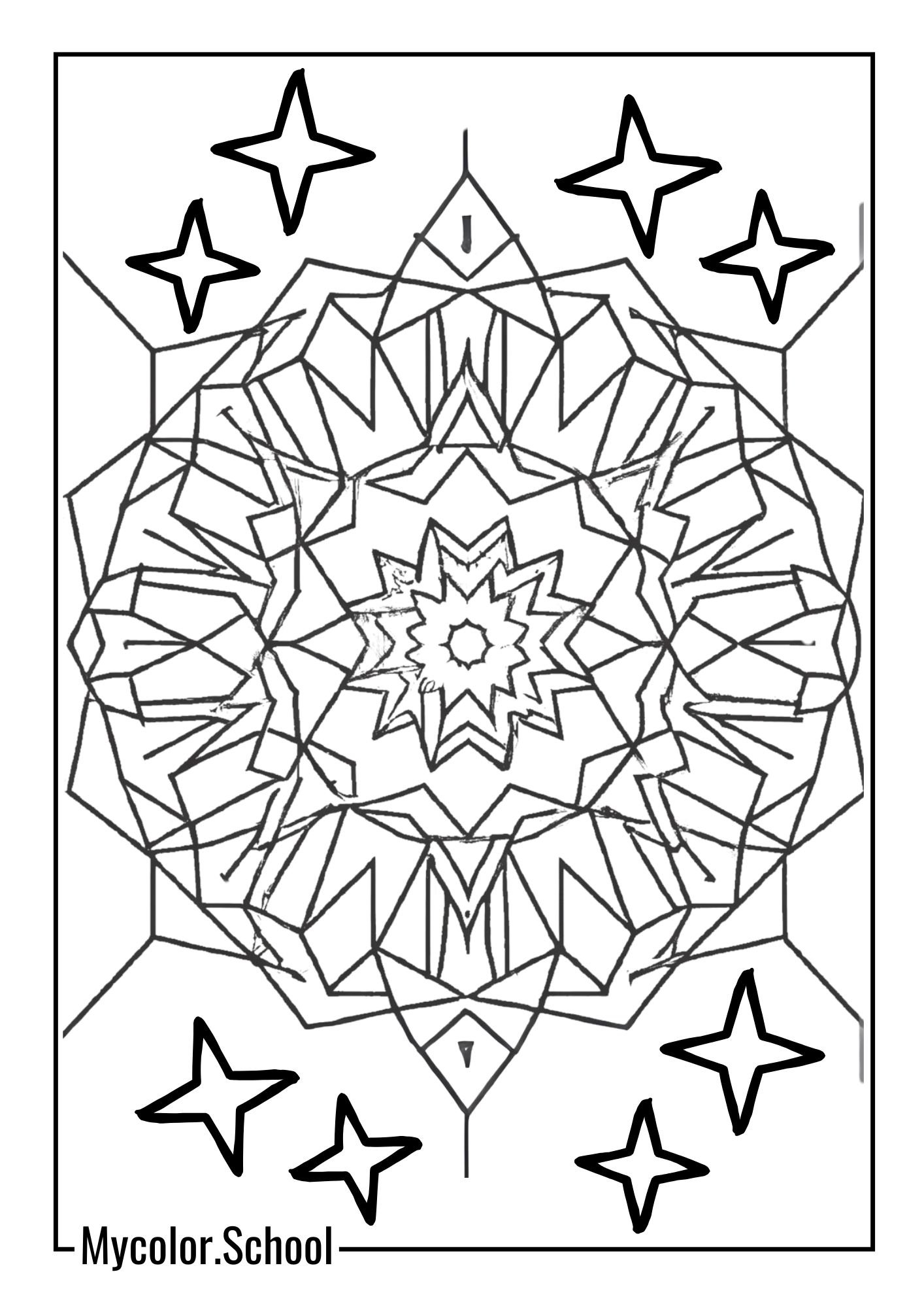 Advance Coloring Pages simple design