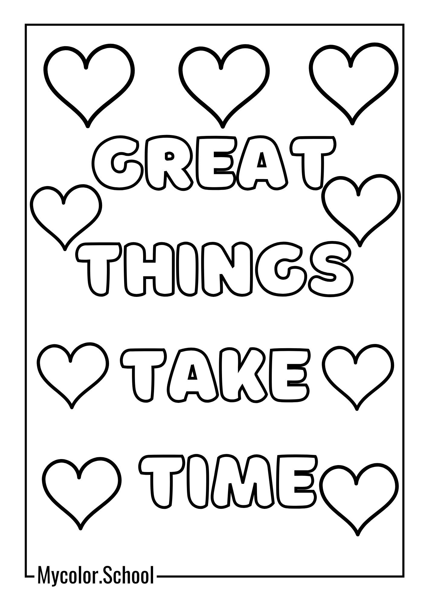 Anxiety Free Coloring Pages