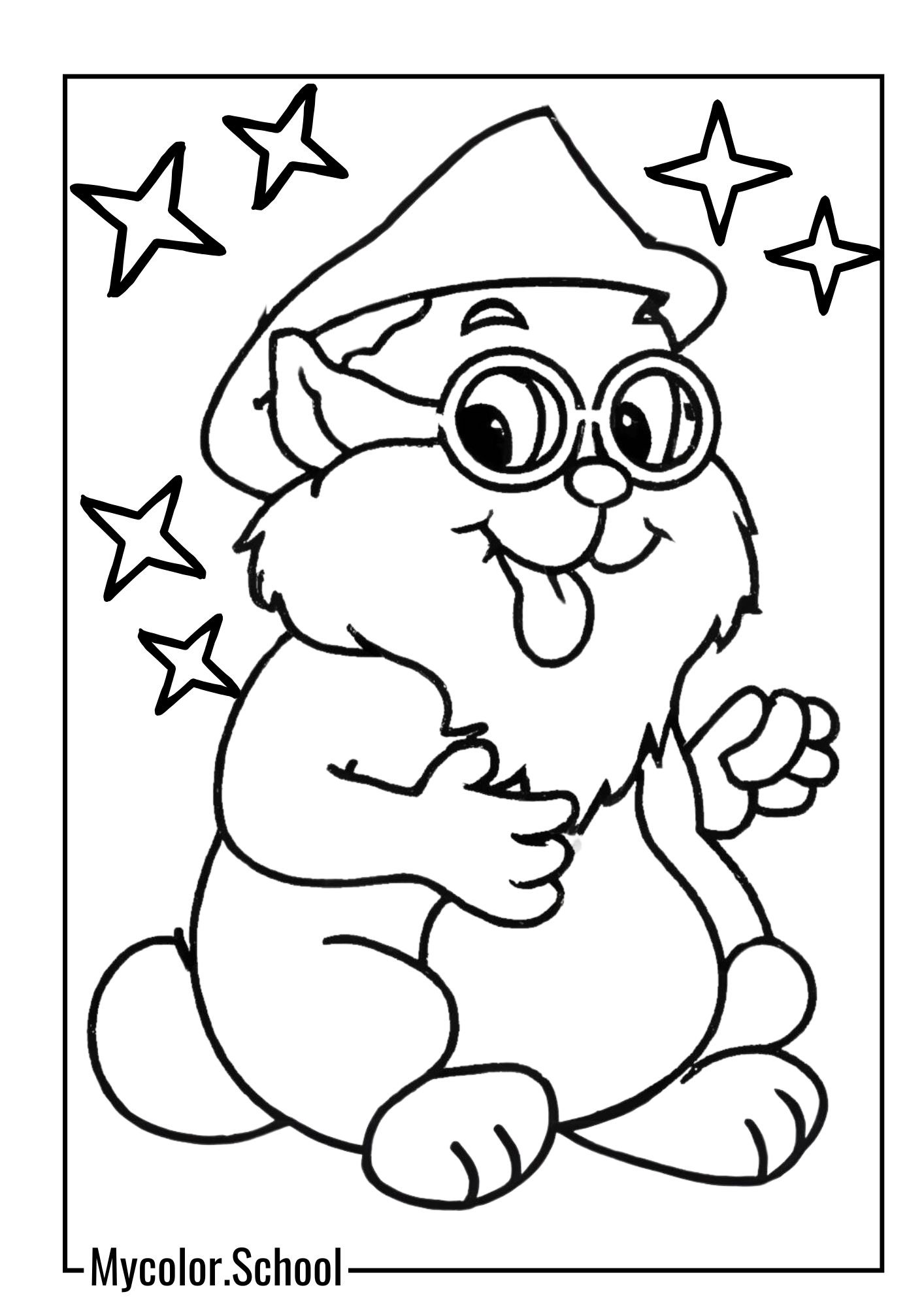 Character Coloring Pages Cute Character