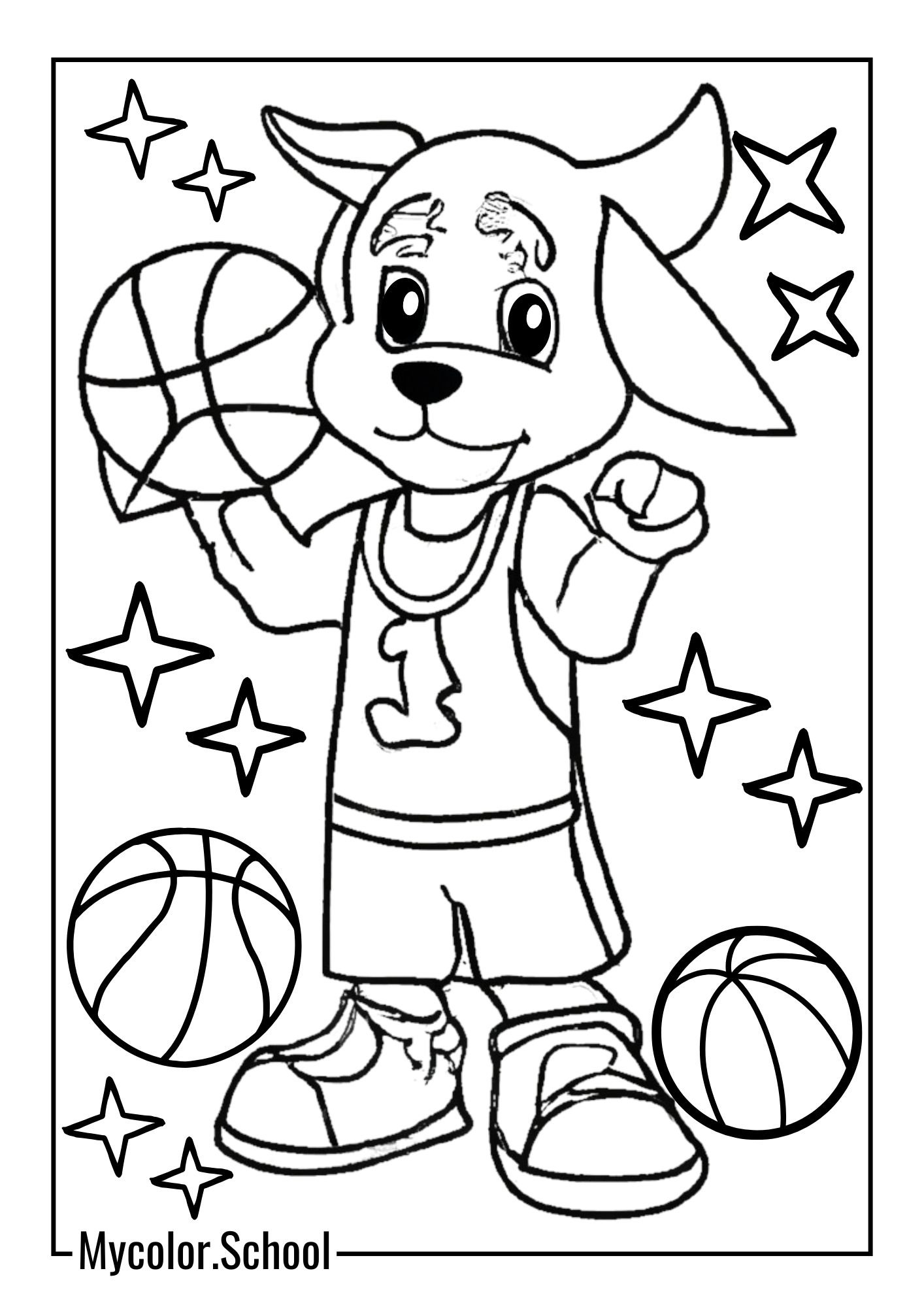 Character Coloring Pages Cute Character