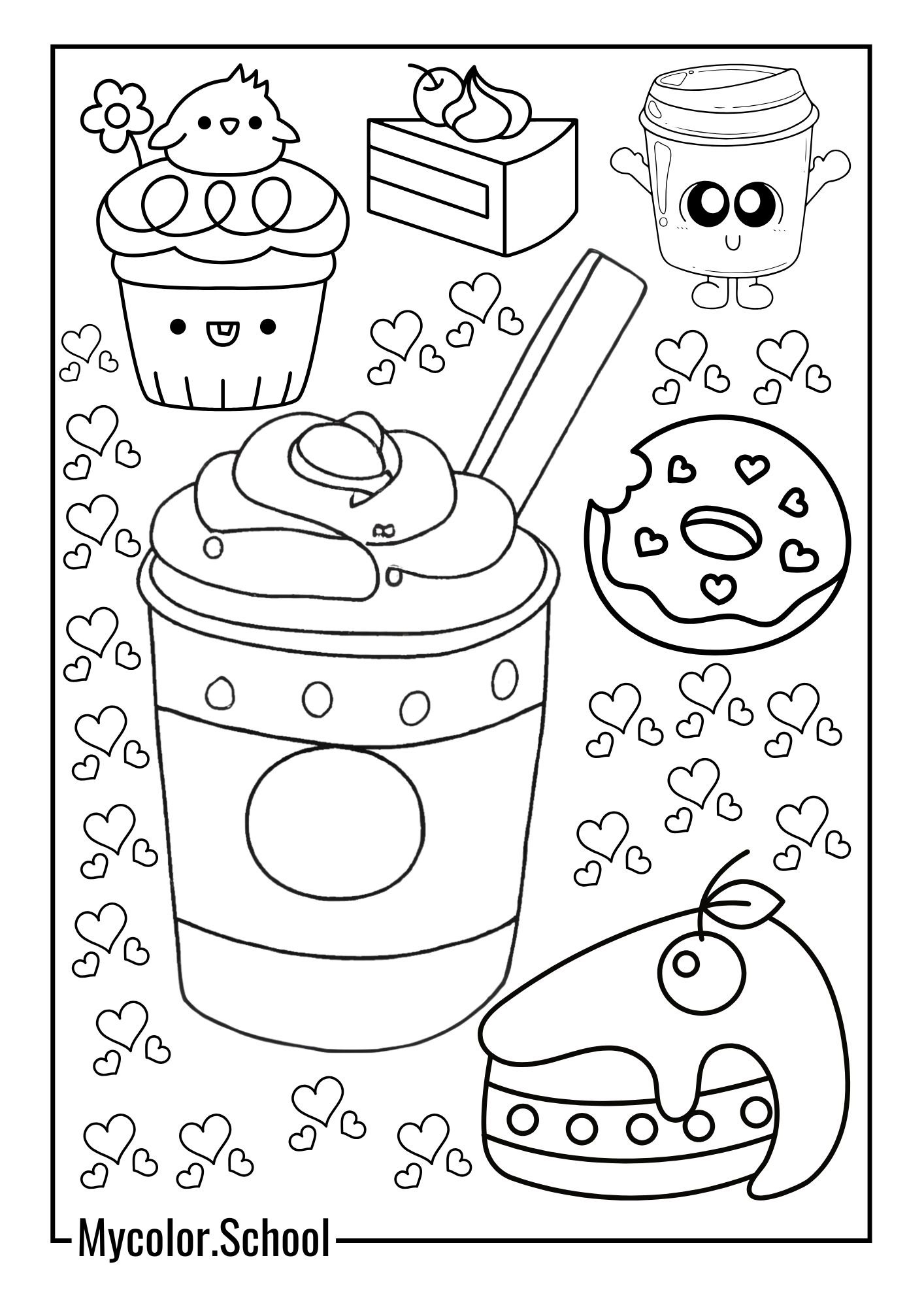 Chocolates Coloring Pages Sweet