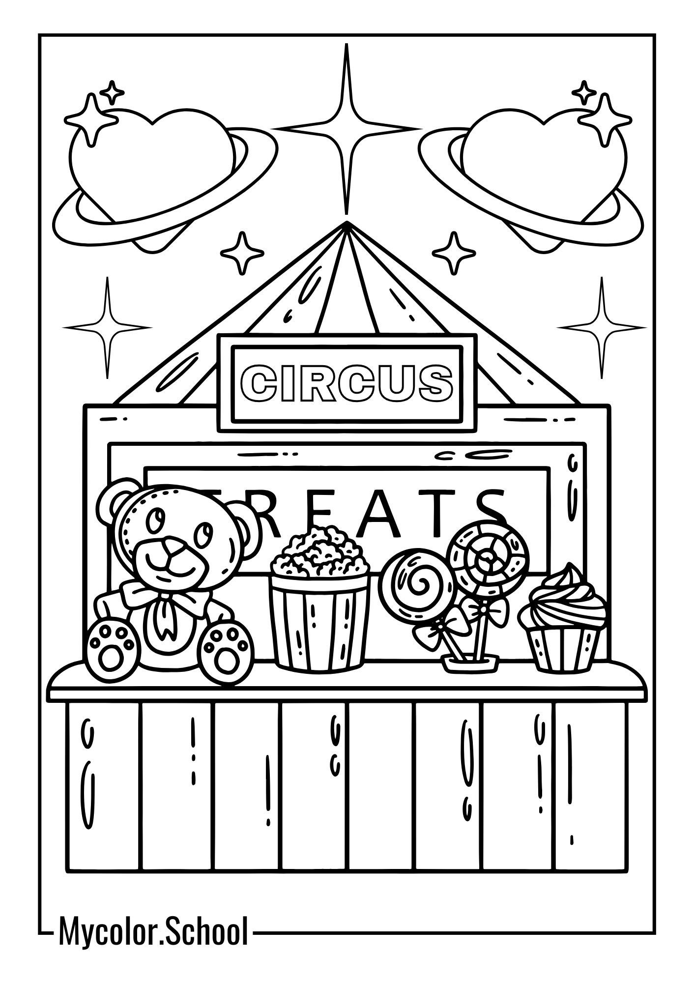 Circus Coloring Pages lovable event