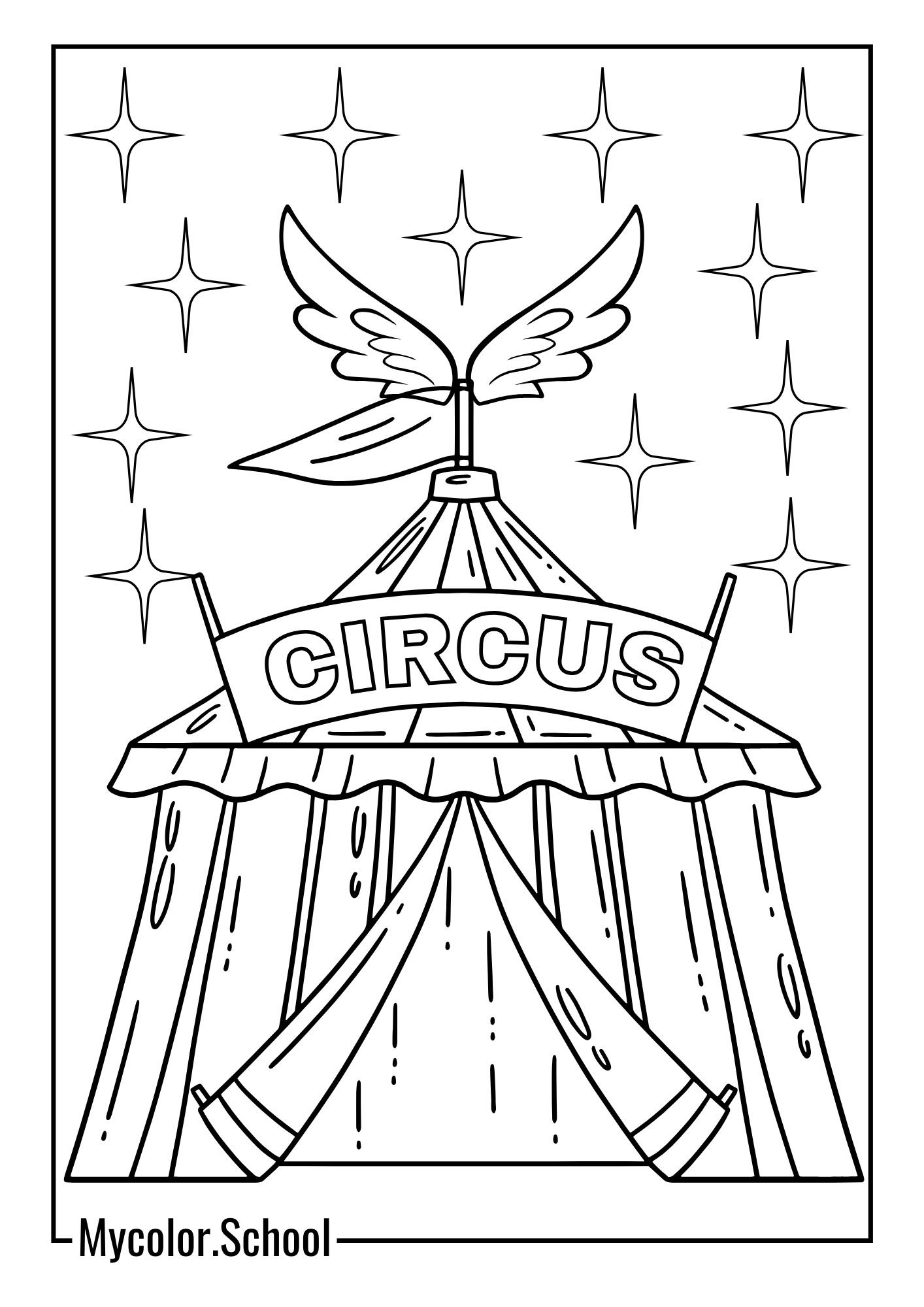 Circus Coloring Pages great event