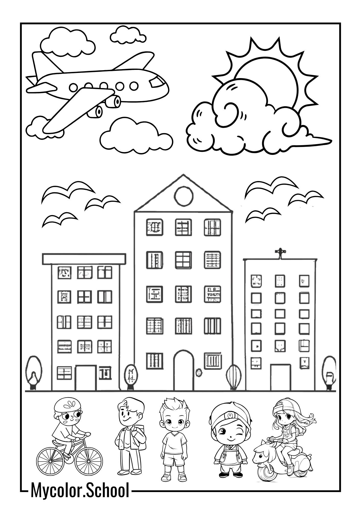 City Coloring Pages Nation