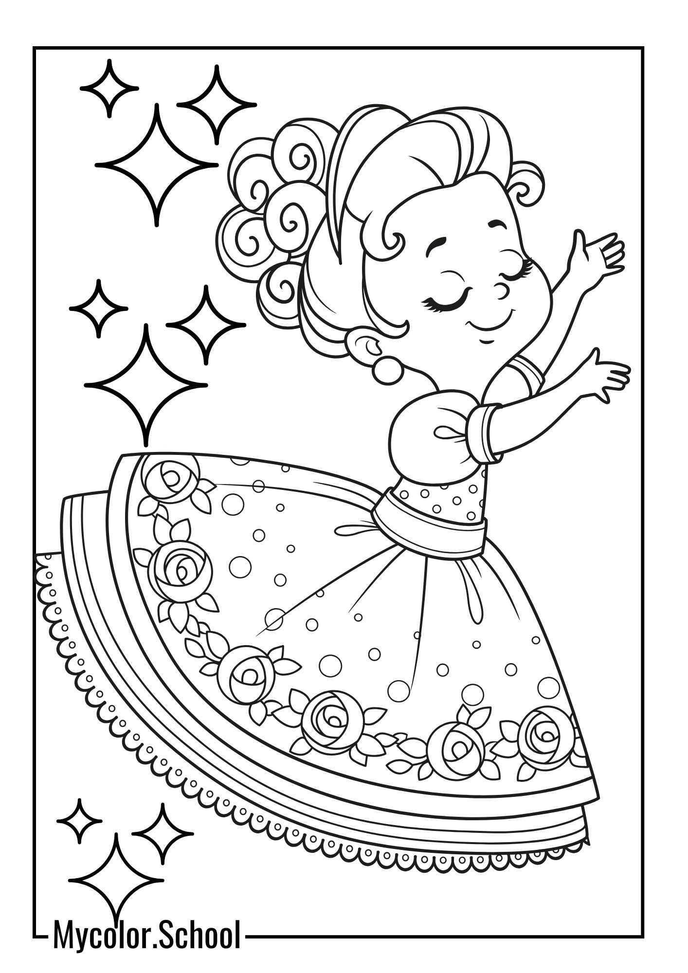 Dance Coloring Pages Lovable child