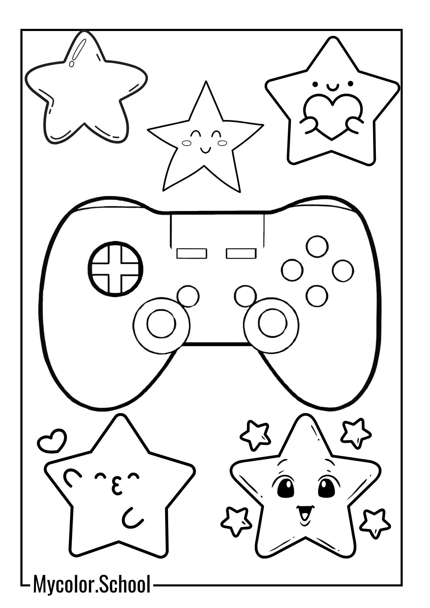 Game Controller Coloring Pages Control