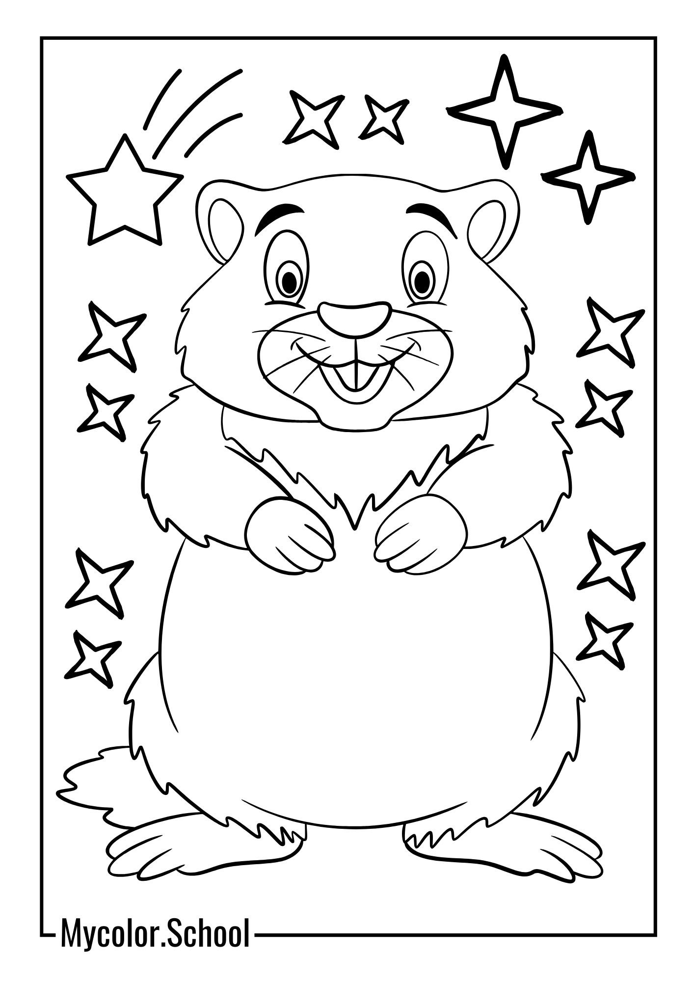 Groundhog Coloring Pages stunning groundhog