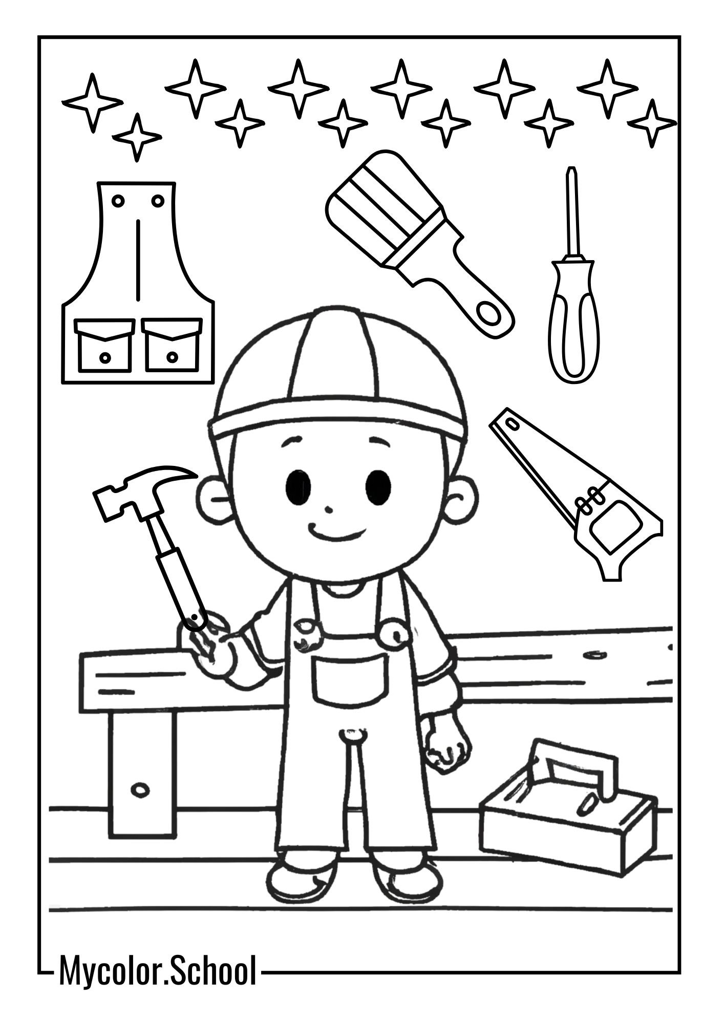 Hammer Coloring Pages Helper
