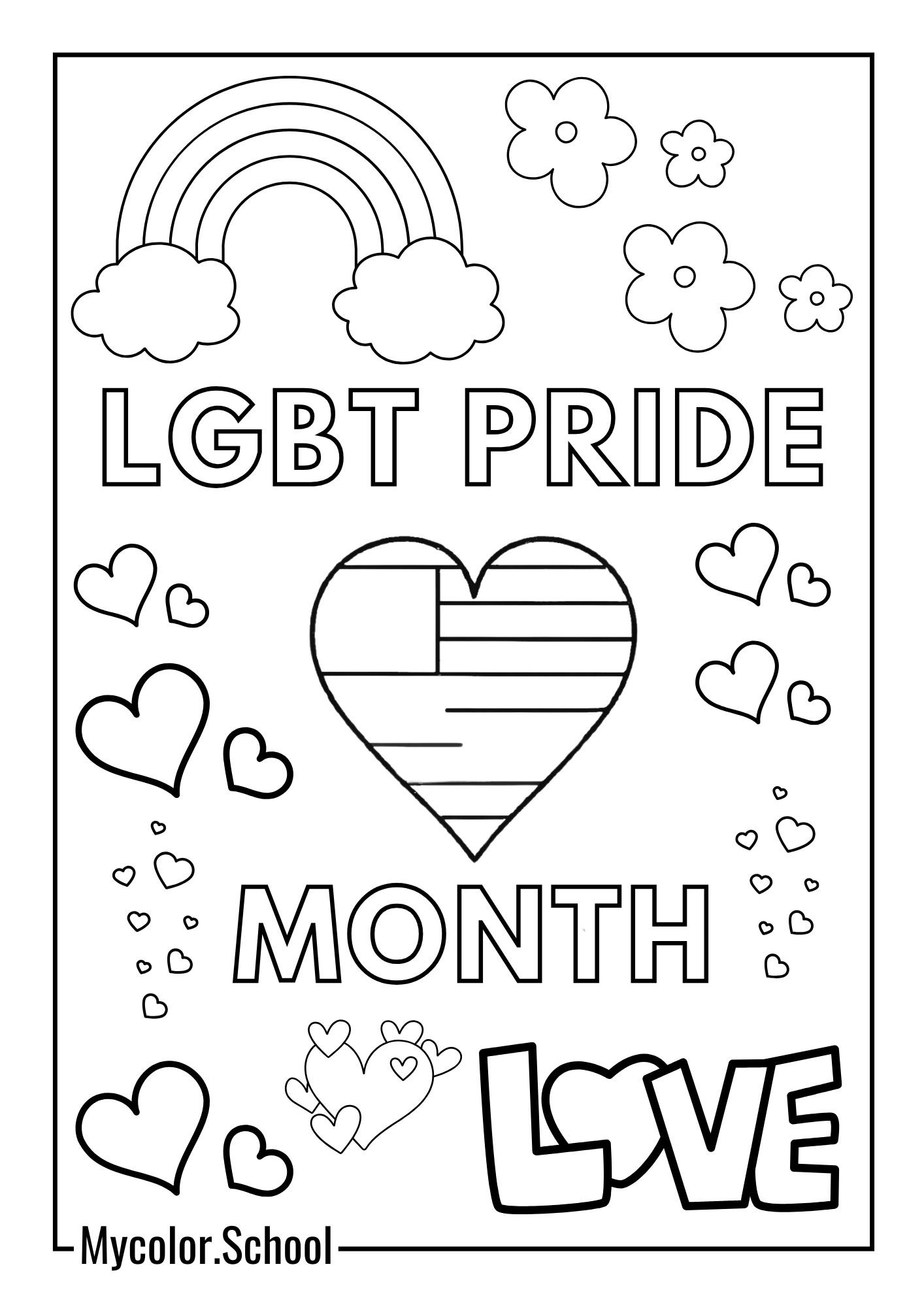 Lgbtq Coloring Pages Love