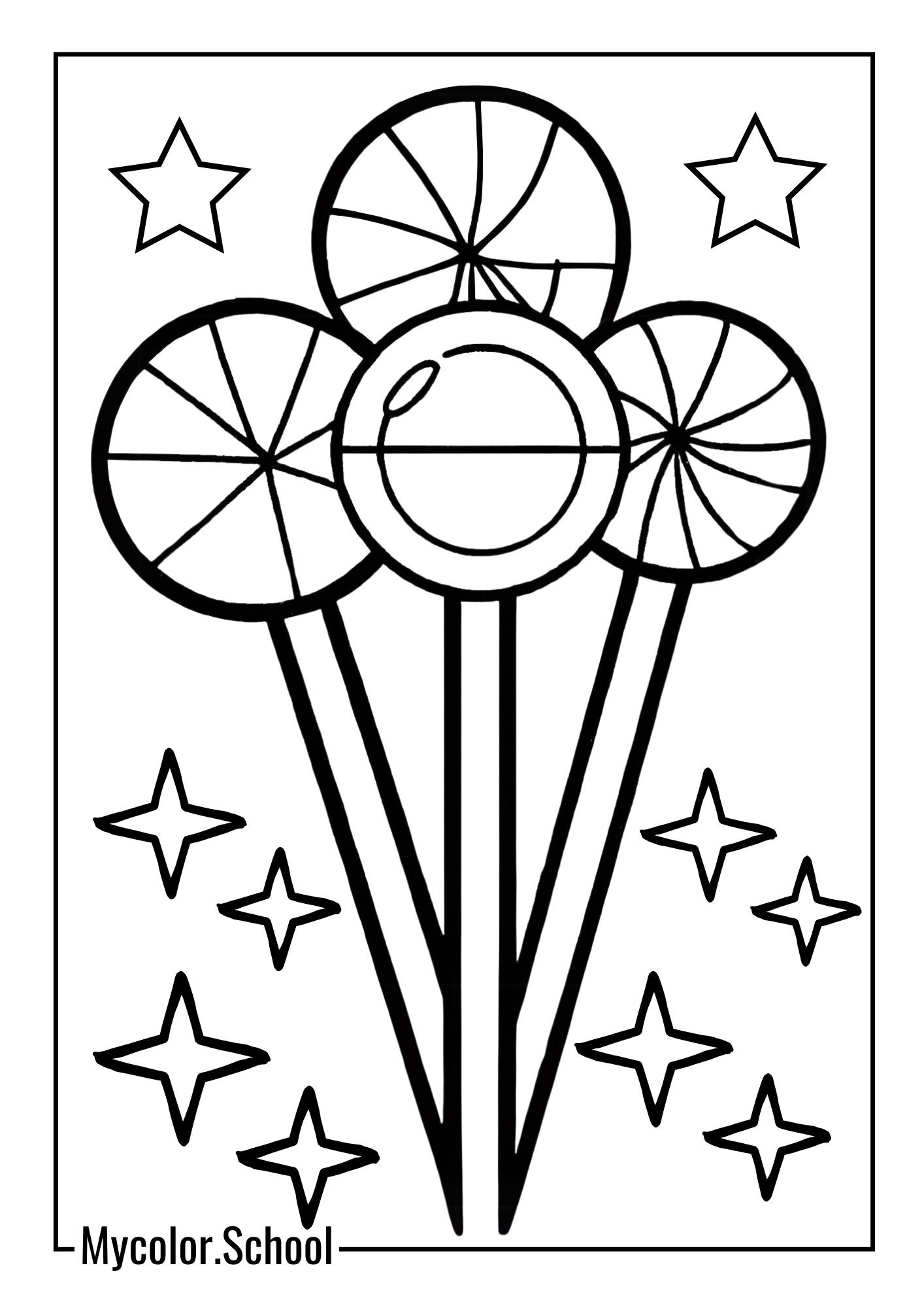 Lollipop Coloring Pages delicious Lollipop