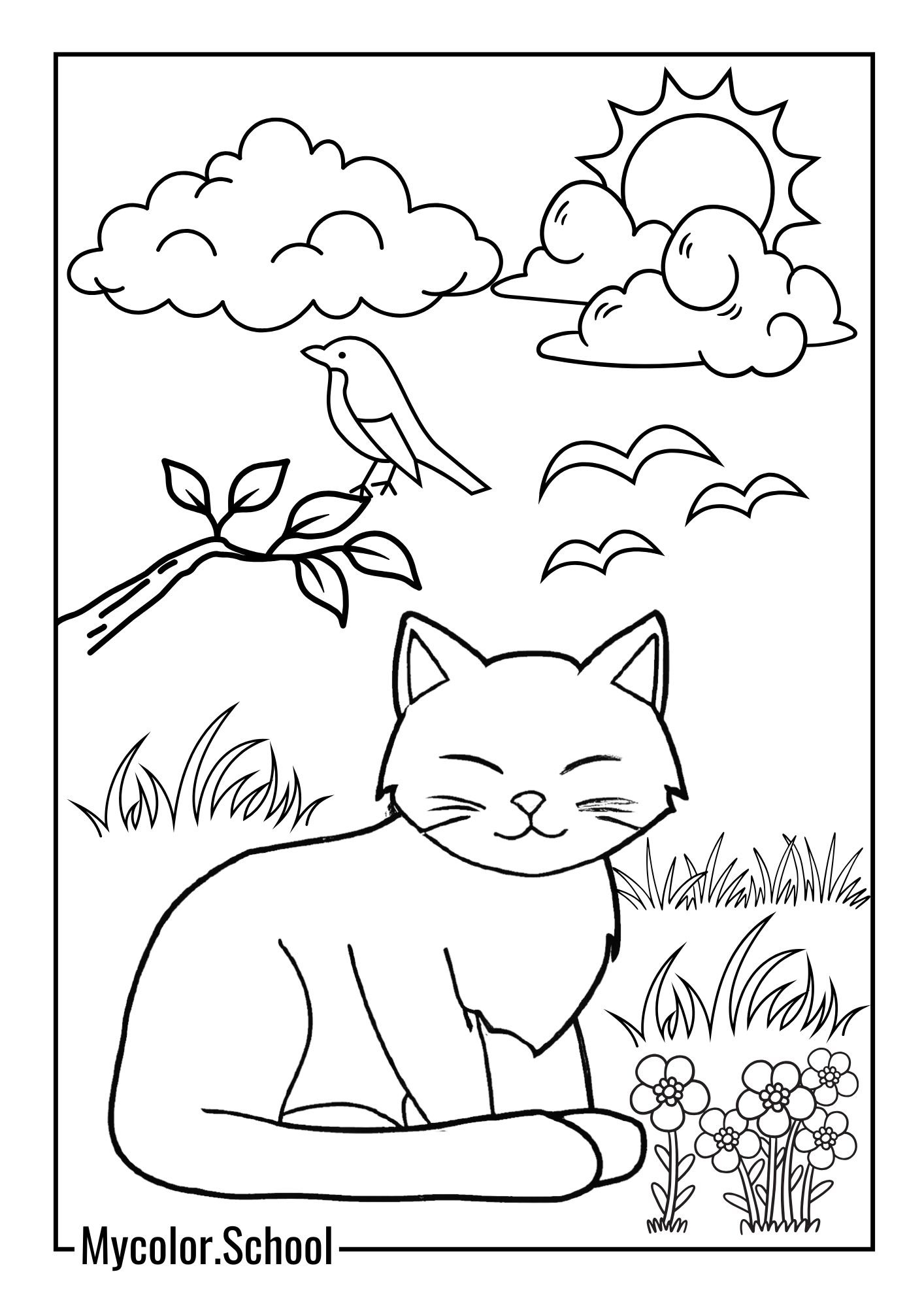 Pets Coloring Pages Cute