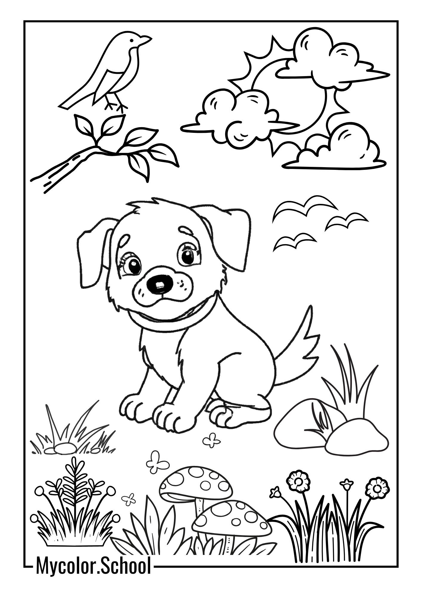 Pets Coloring Pages Dog