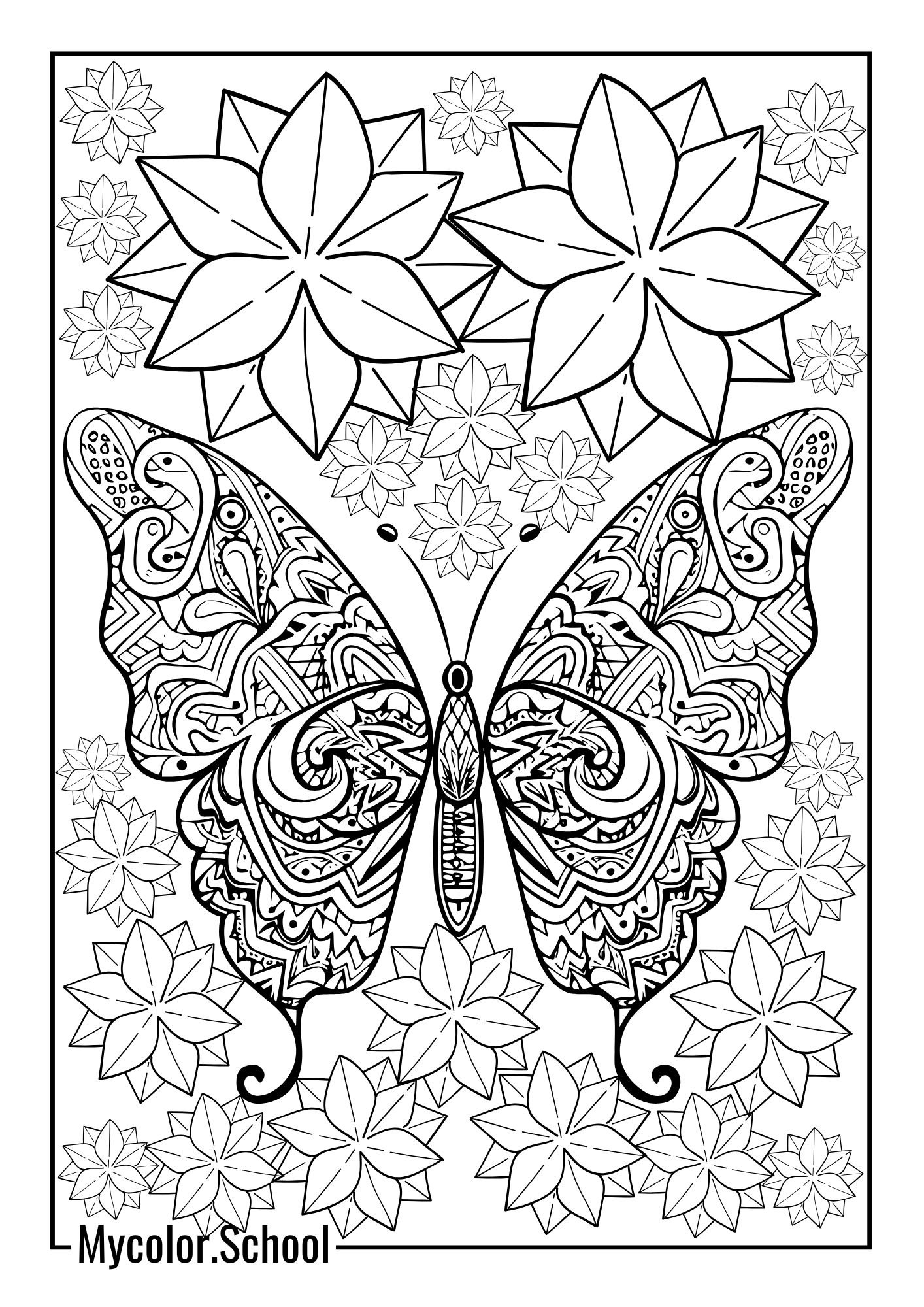 Relaxing Coloring Pages Pattern Image