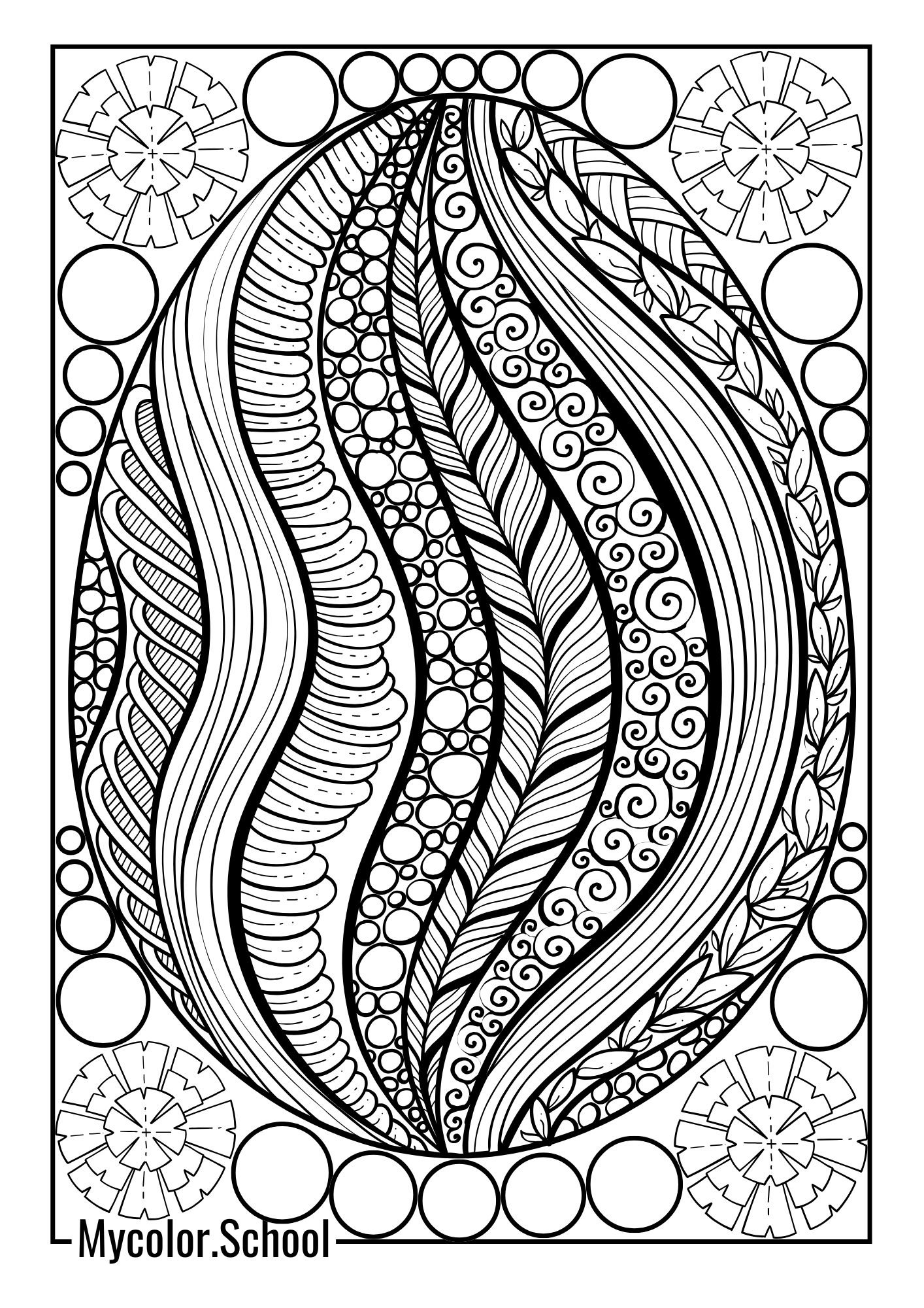 Relaxing Coloring Pages Connected