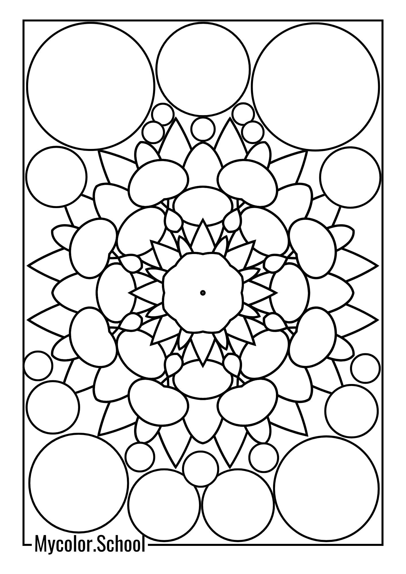 Relaxing Coloring Pages Pattern Image