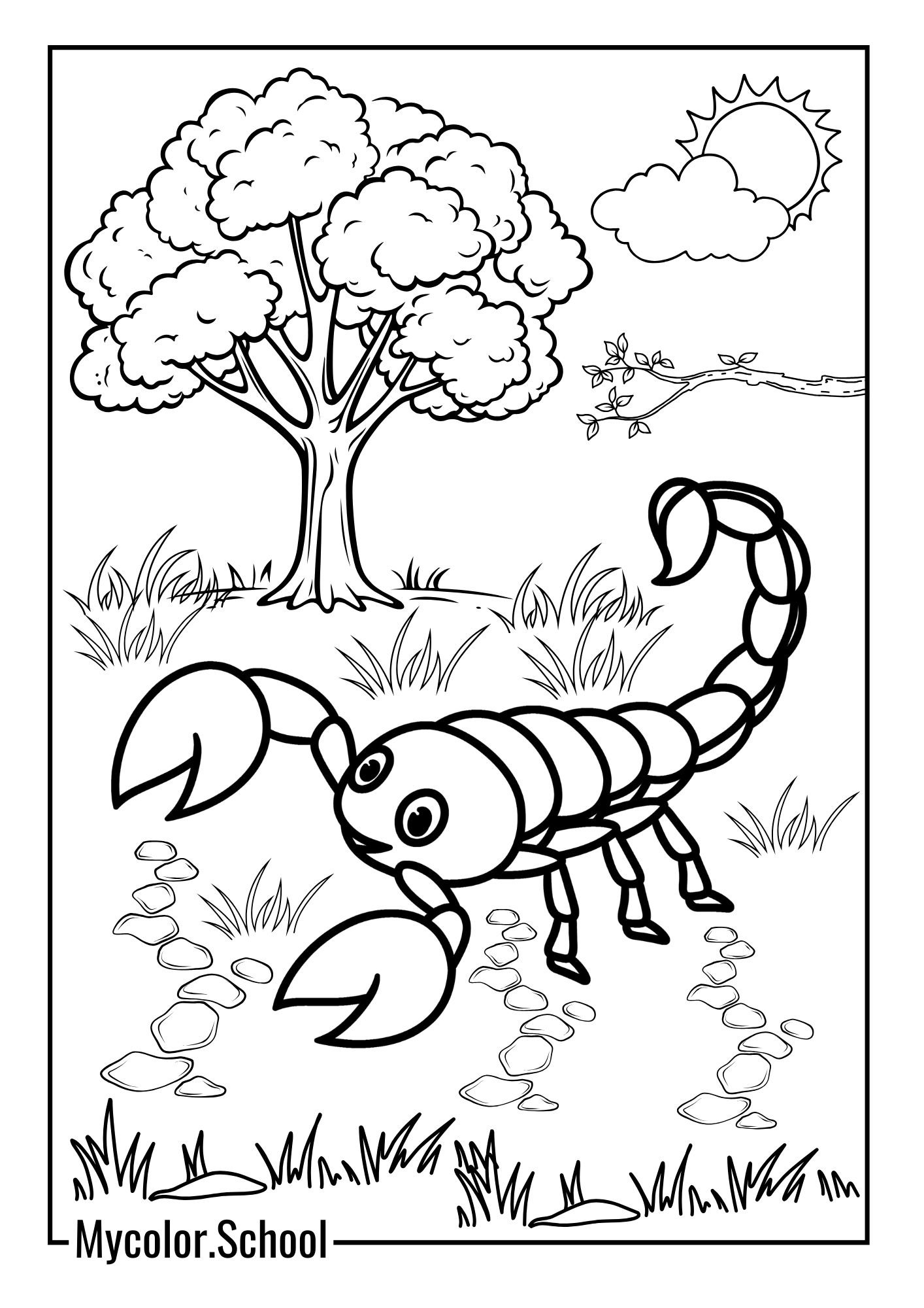 Scorpion Coloring Pages Wonderful Day