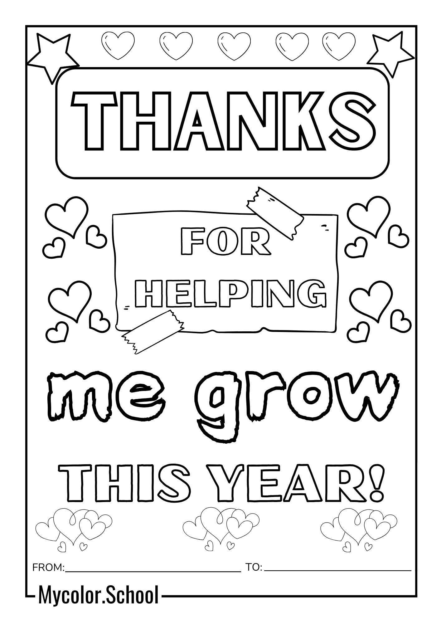 Teacher Appreciation Coloring Pages Cute Appreciation