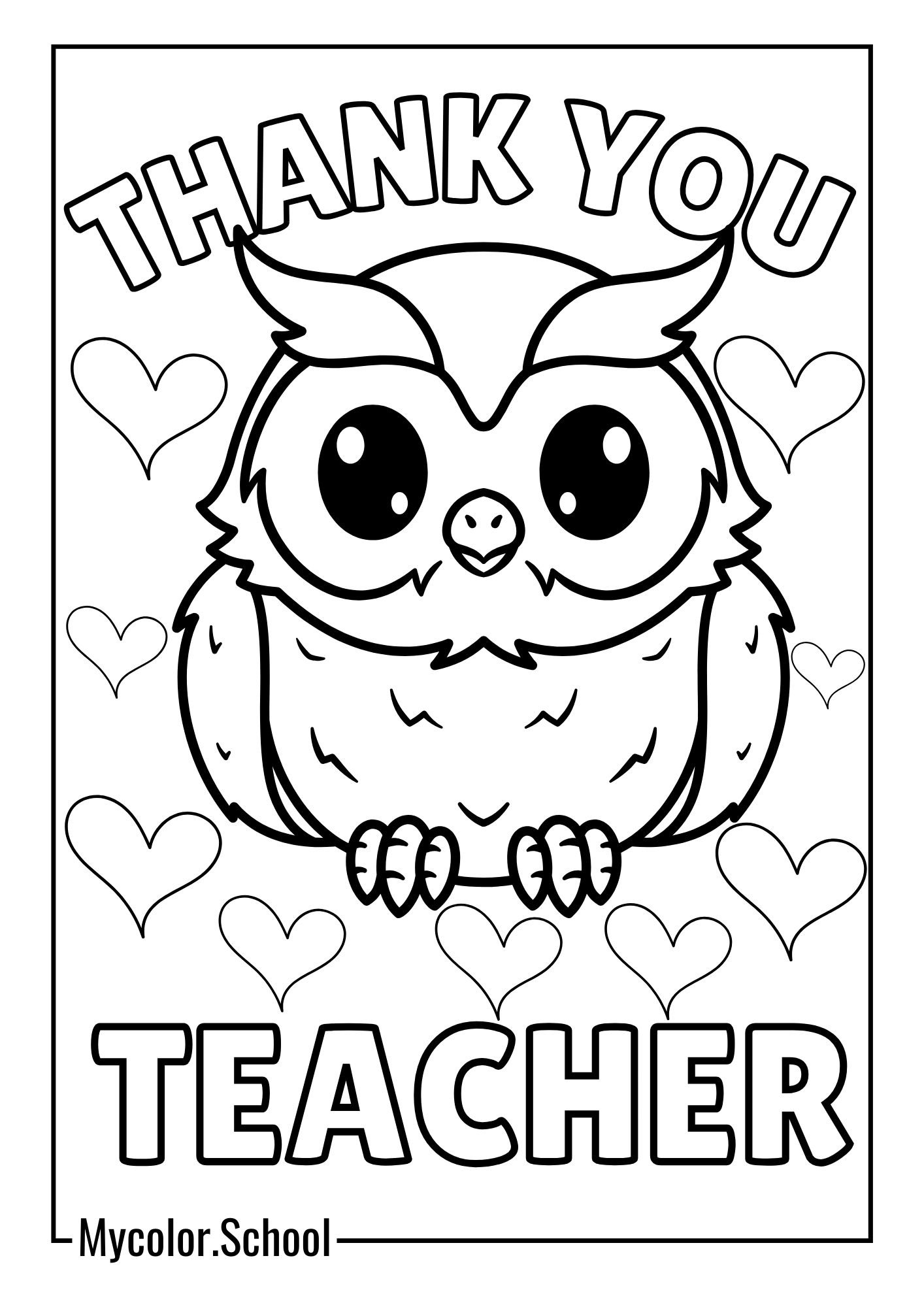 Teacher Appreciation Coloring Pages Amazing