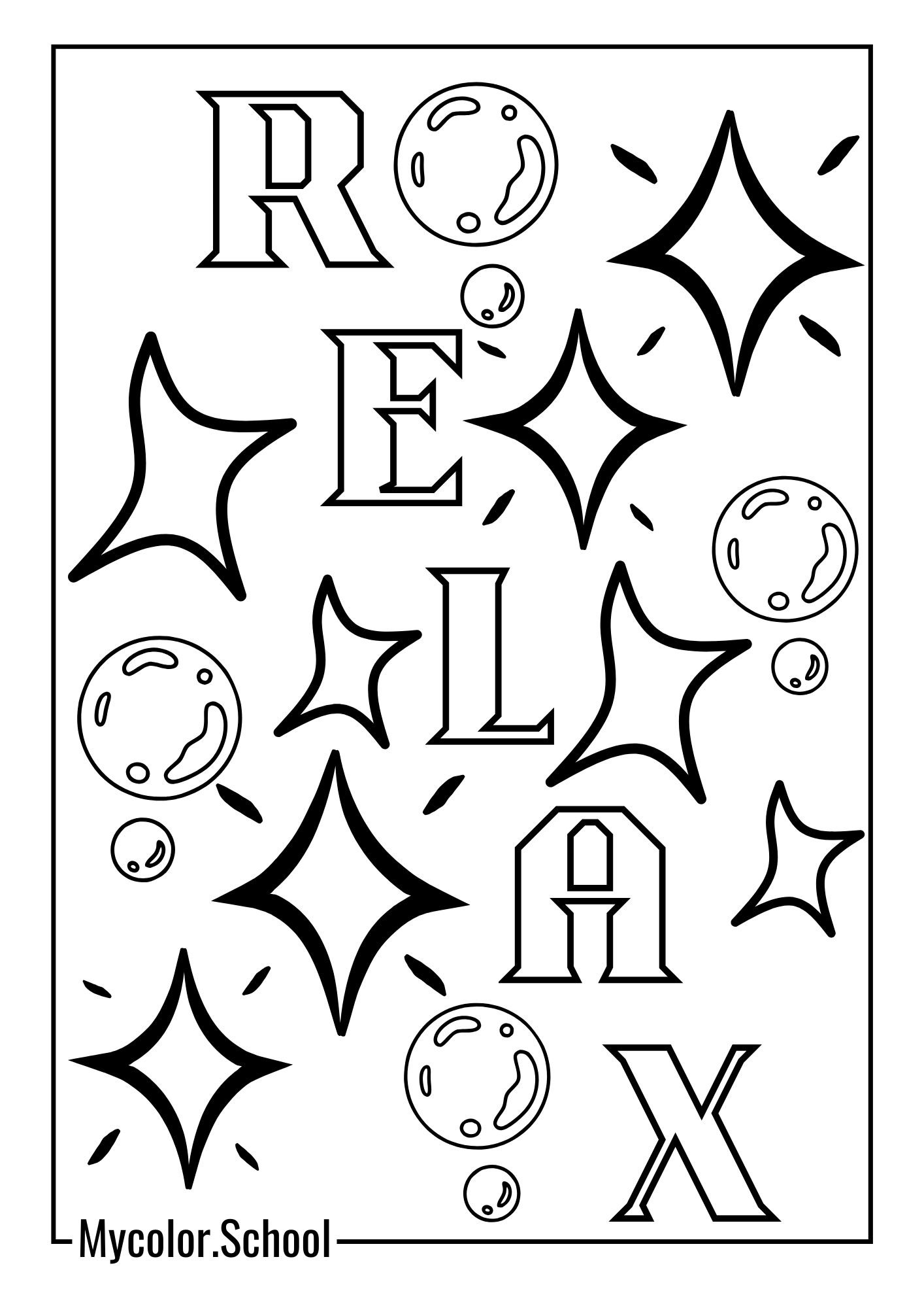 Word Coloring Pages Reminder