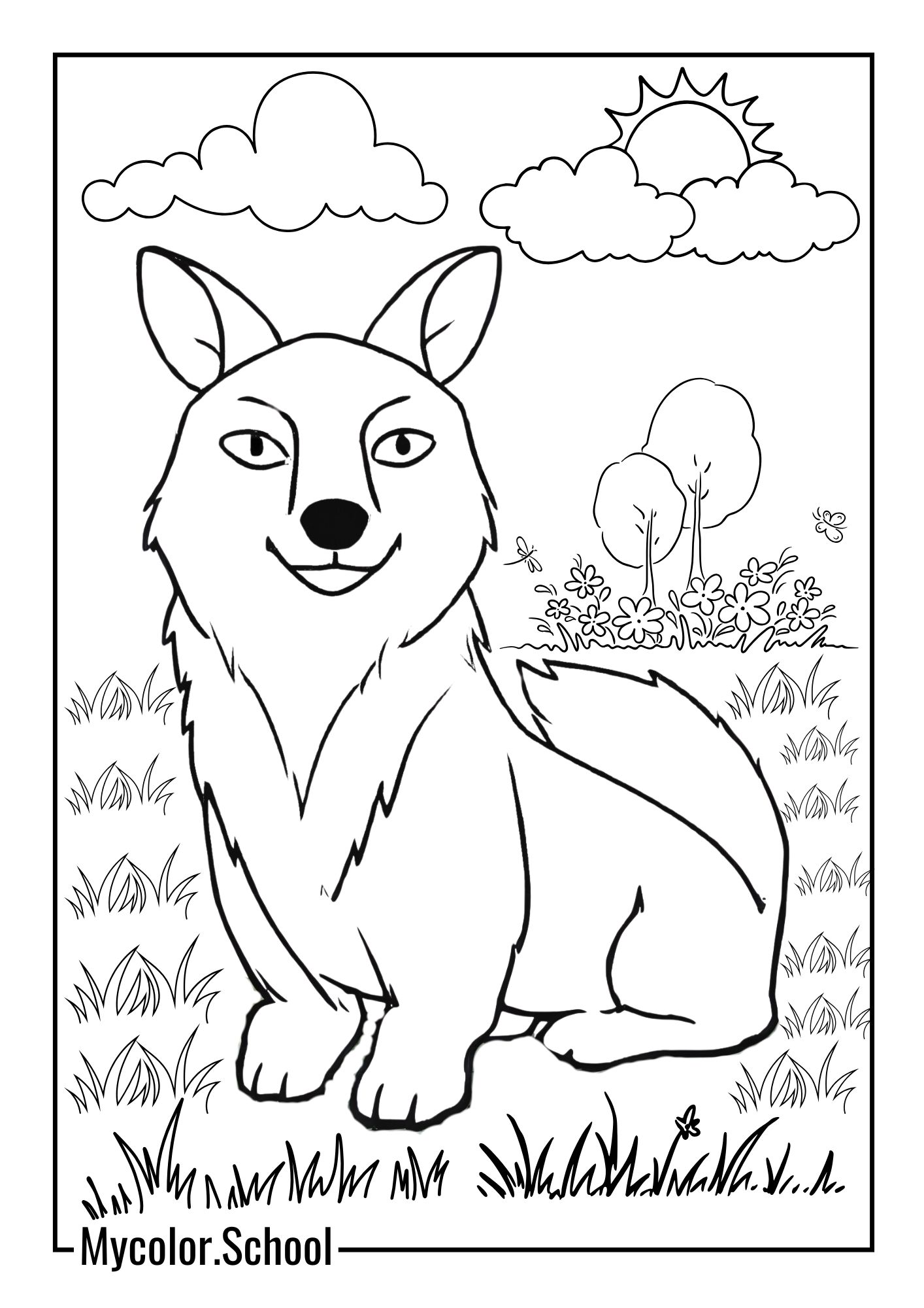 Coyote Coloring Pages Cayote