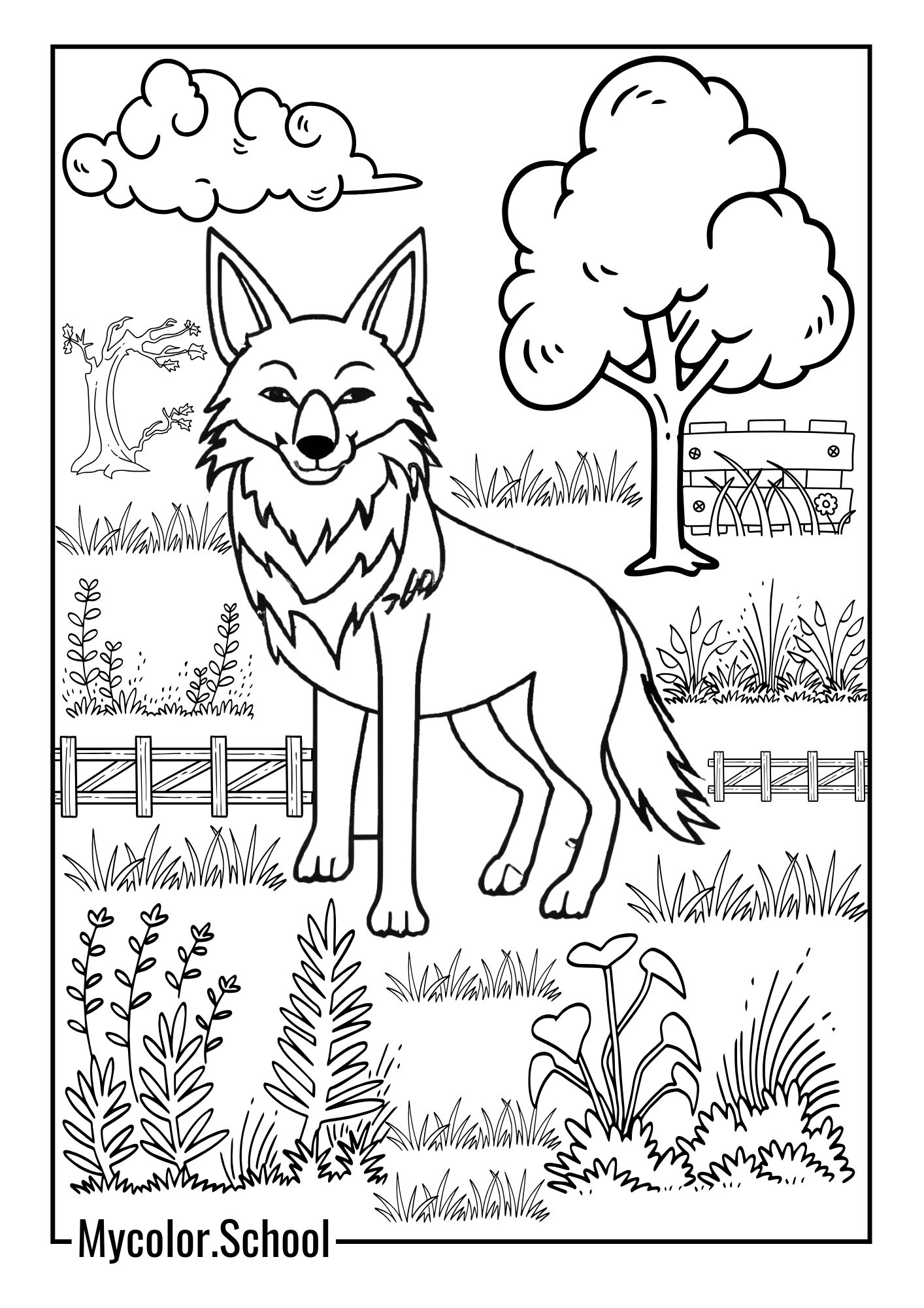 Coyote Coloring Pages Fear