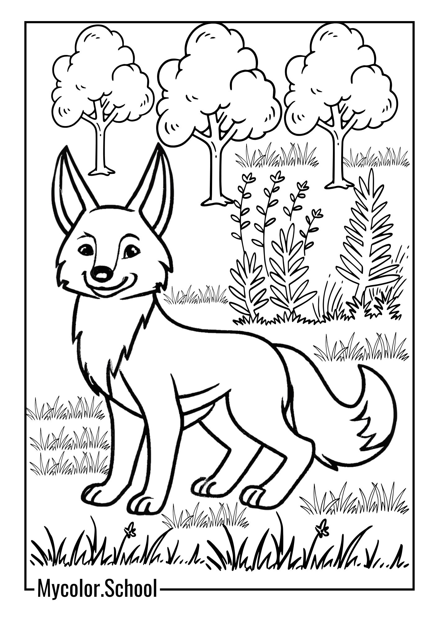 Coyote Coloring Pages Dangerous