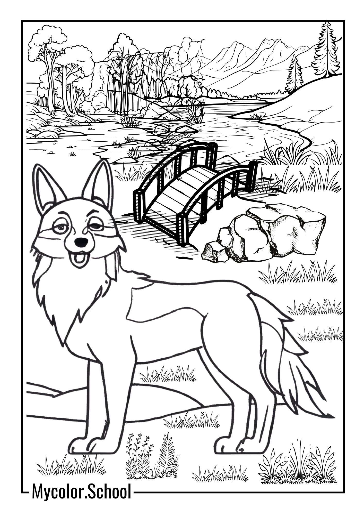 Coyote Coloring Pages Bark